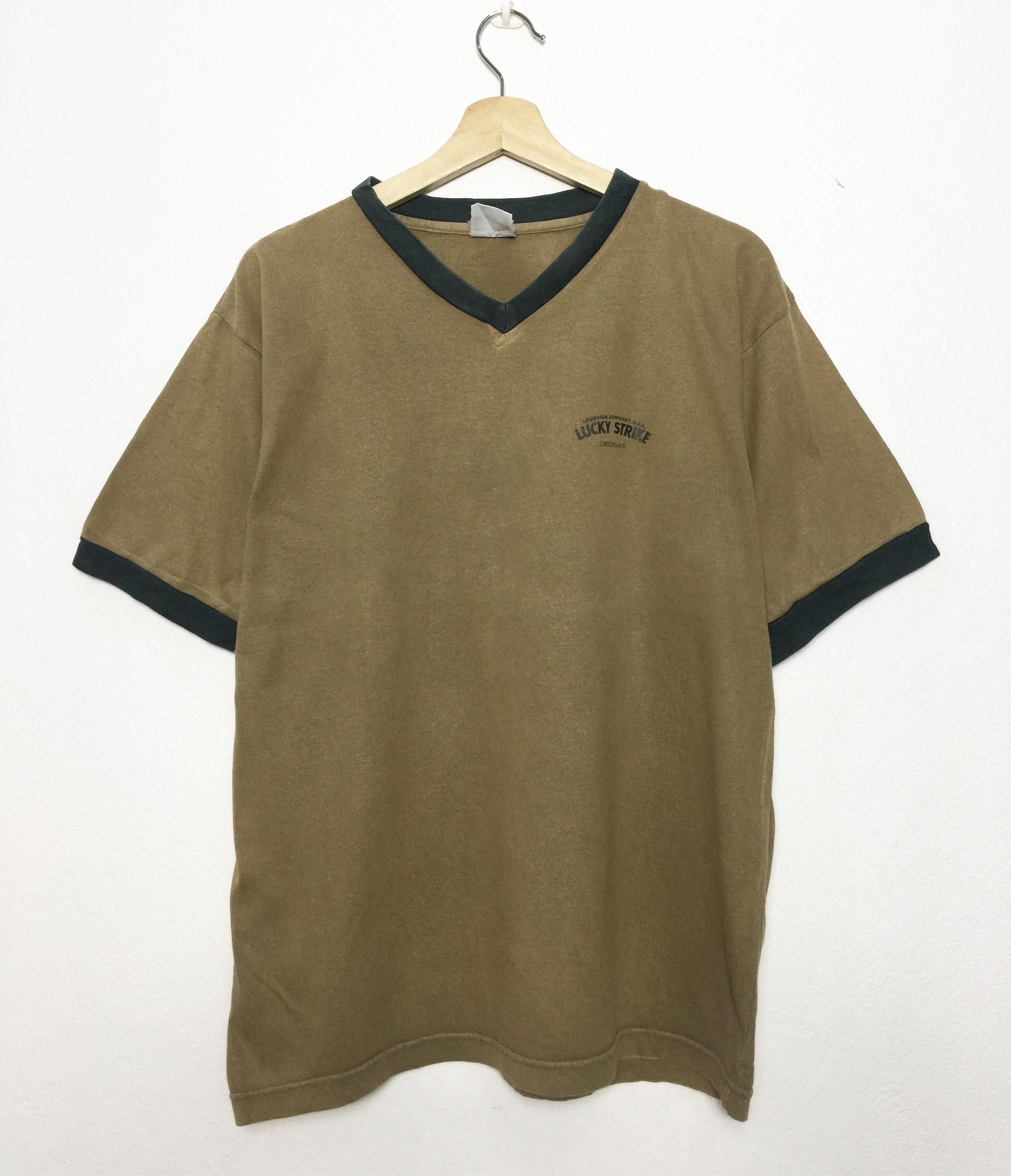 Vintage Rare Vintage Lucky Strike Ringer Tees Size US L / EU 52-54 / 3 - 1 Thumbnail