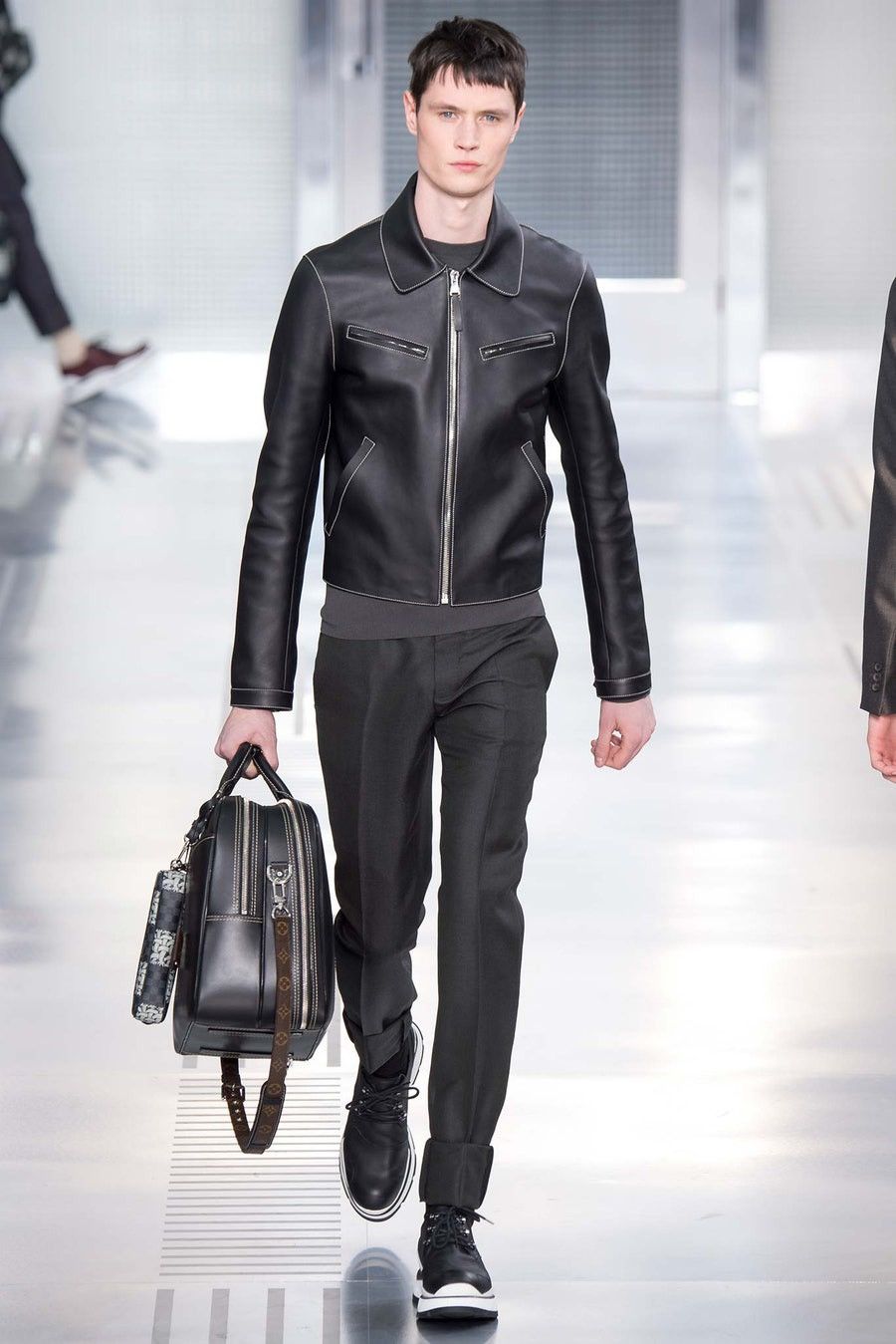 Kim Jones GRAIL Contrast Stitch Kim Jones Leather Jacket Size US M / EU 48-50 / 2 - 14 Thumbnail
