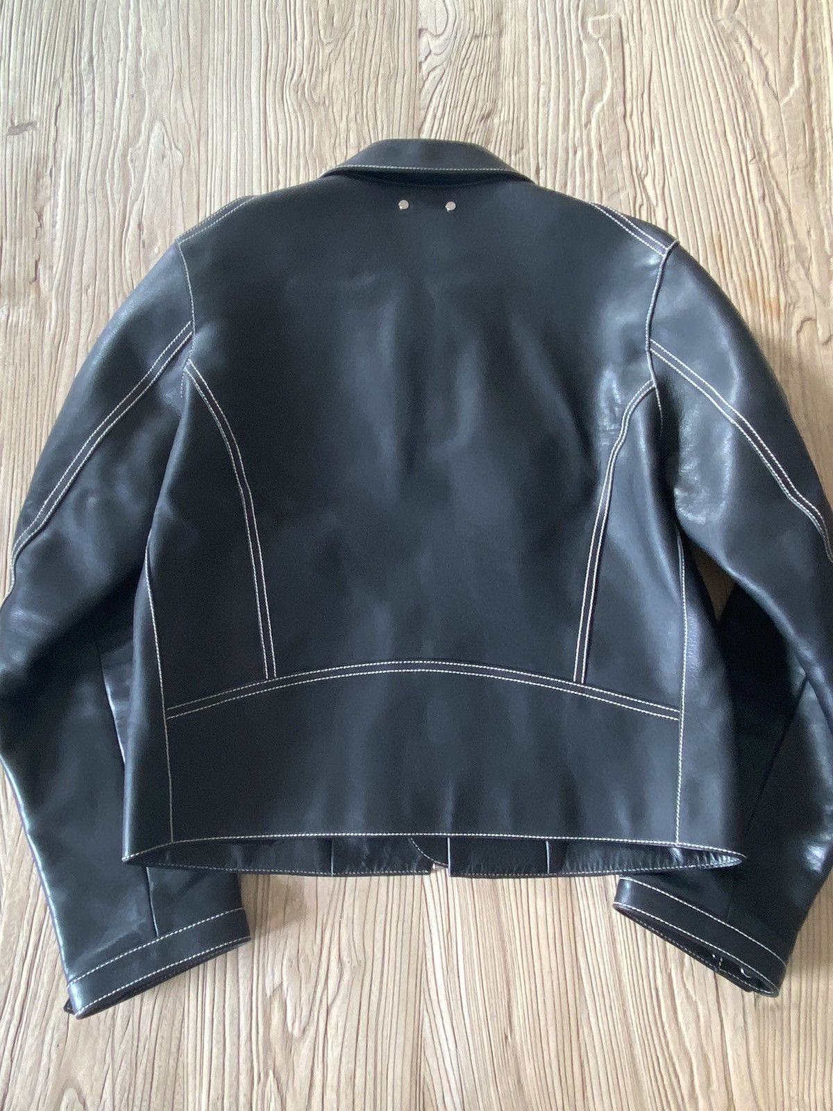 Kim Jones GRAIL Contrast Stitch Kim Jones Leather Jacket Size US M / EU 48-50 / 2 - 3 Thumbnail