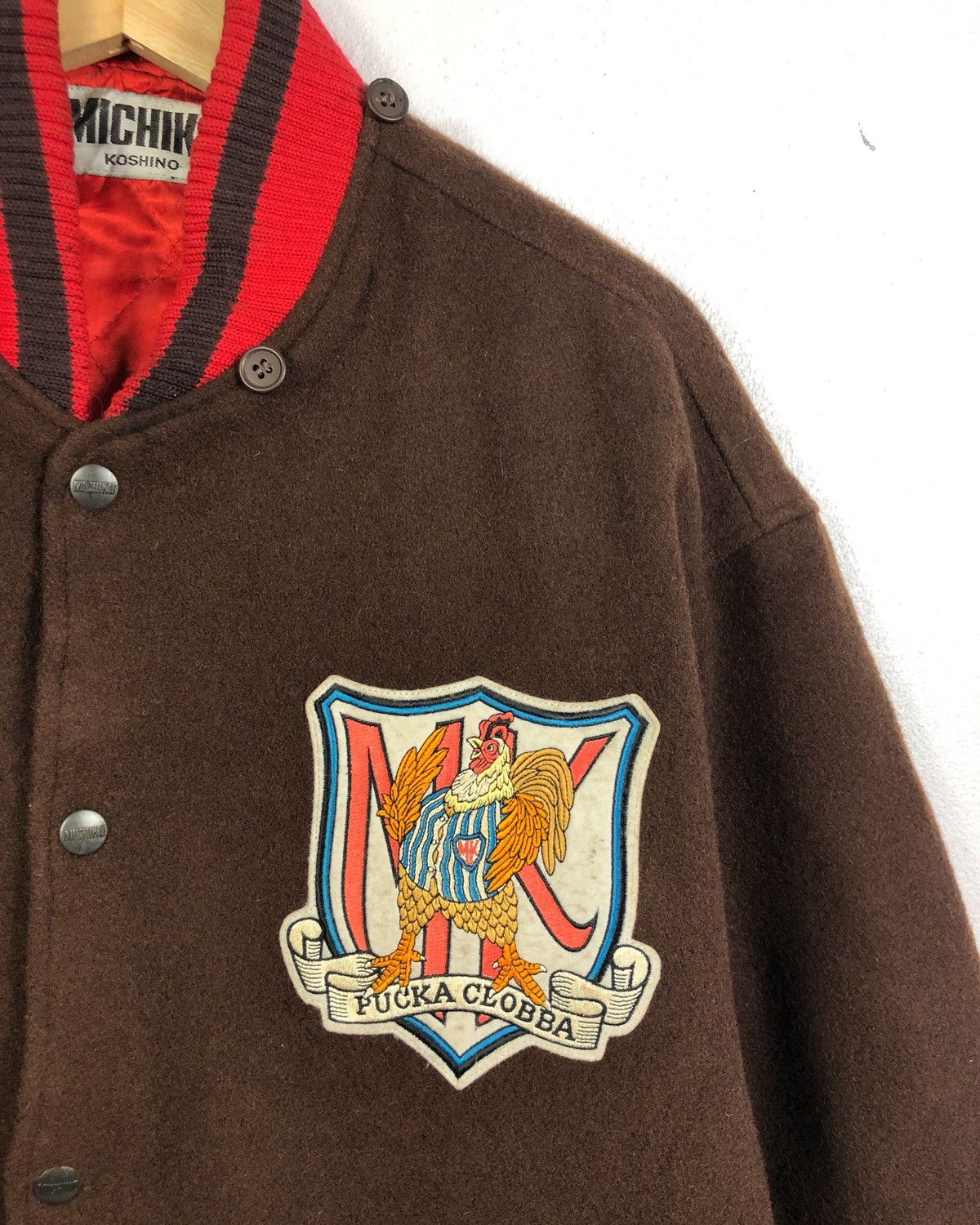 Michiko Koshino London Rare Vintage Michiko Koshino London Wool Varsity Jacket Size US XL / EU 56 / 4 - 4 Thumbnail