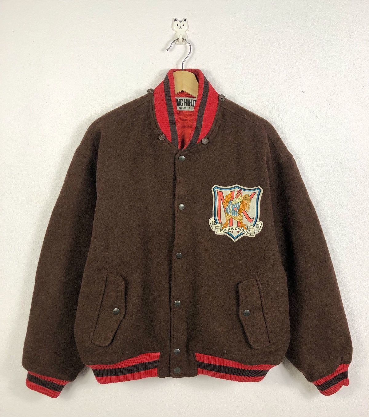 Michiko Koshino London Rare Vintage Michiko Koshino London Wool Varsity Jacket Size US XL / EU 56 / 4 - 2 Thumbnail