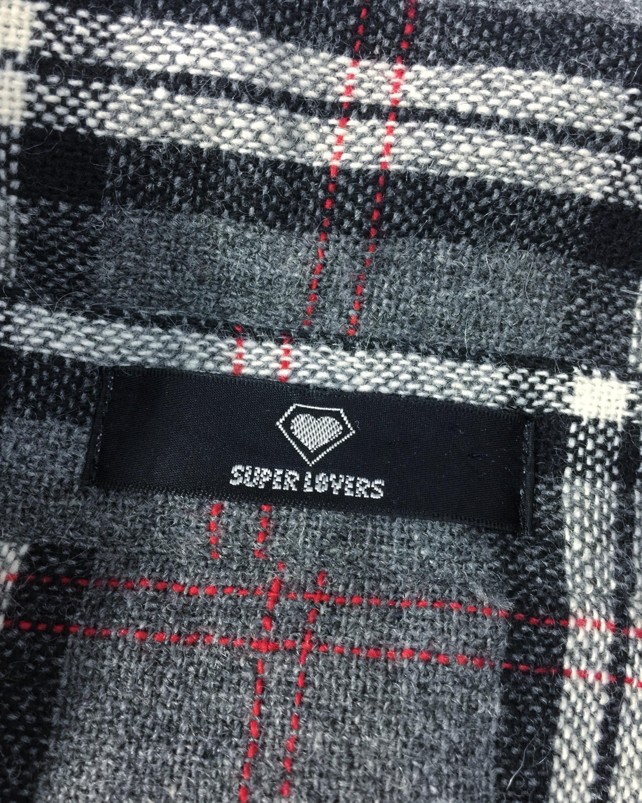 Japanese Brand Rare Super Lovers Tokyo Checkered Wool Flannel Size US M / EU 48-50 / 2 - 8 Thumbnail