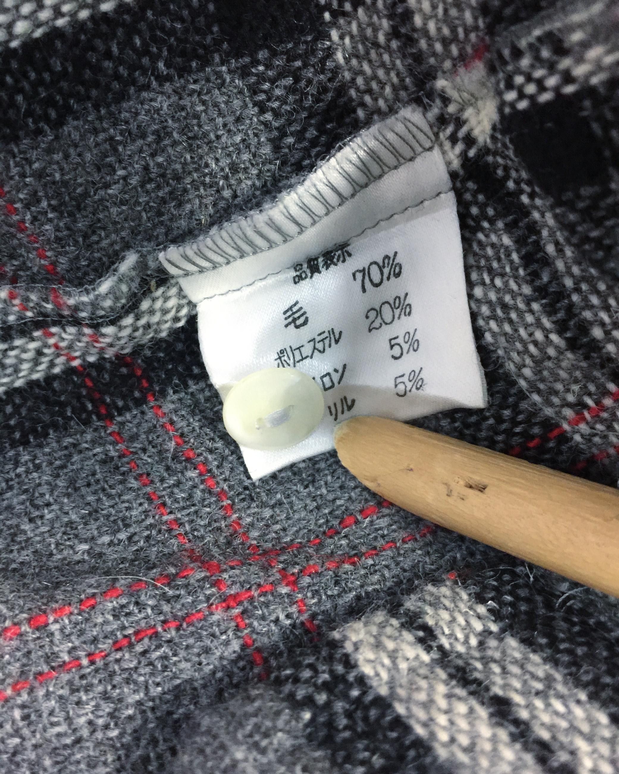 Japanese Brand Rare Super Lovers Tokyo Checkered Wool Flannel Size US M / EU 48-50 / 2 - 10 Thumbnail
