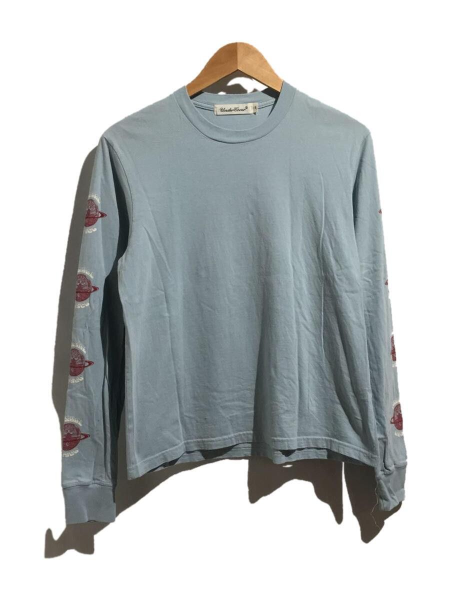 image of Undercover Ss20 "tribal Disco" Long Sleeve Tee in Blue, Men's (Size Small)