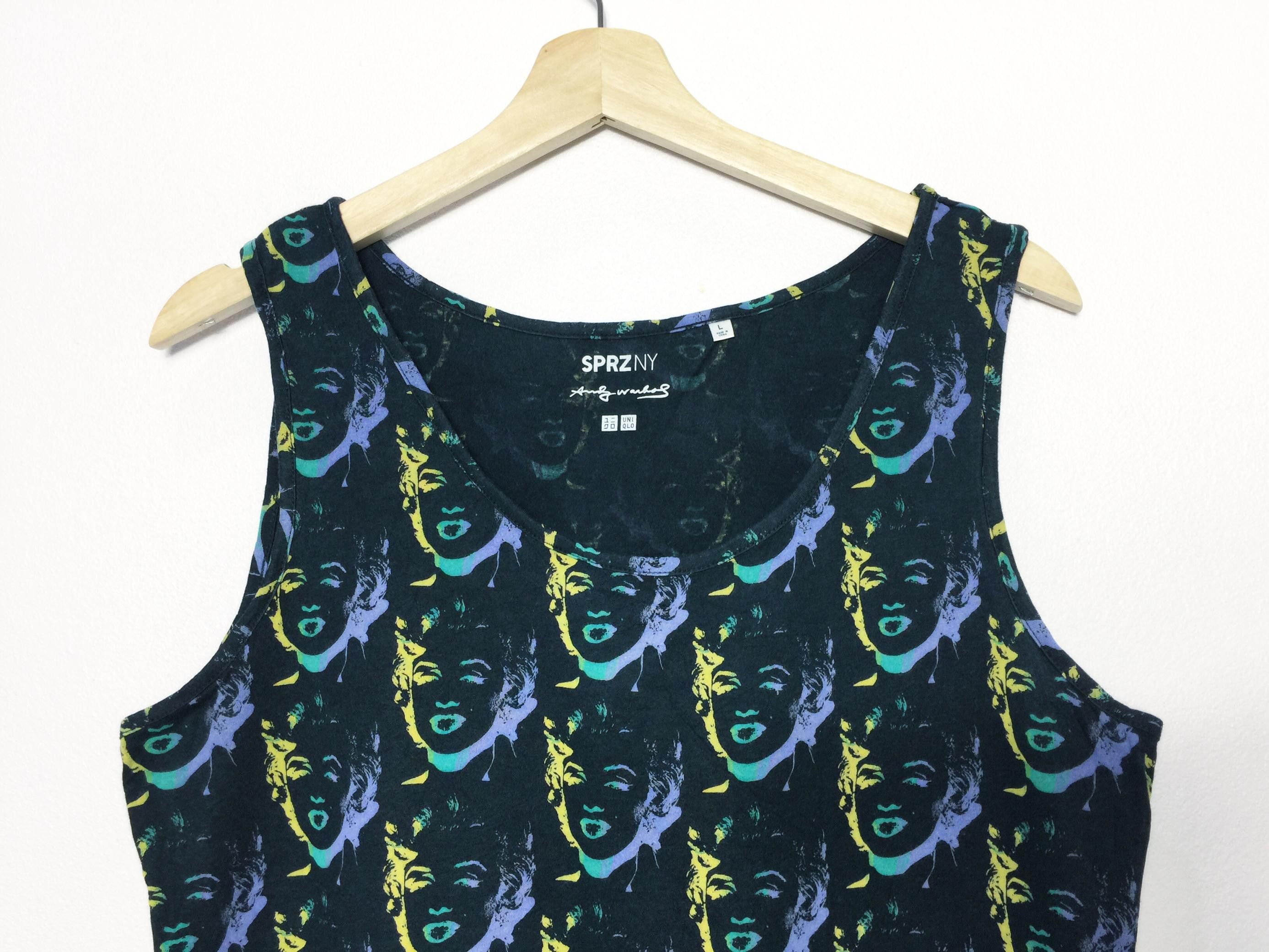 Andy Warhol × Uniqlo Uniqlo X Andy Warhol X Marilyn Monroe Fullprint Tank Tops Size L / US 10 / IT 46 - 2 Thumbnail