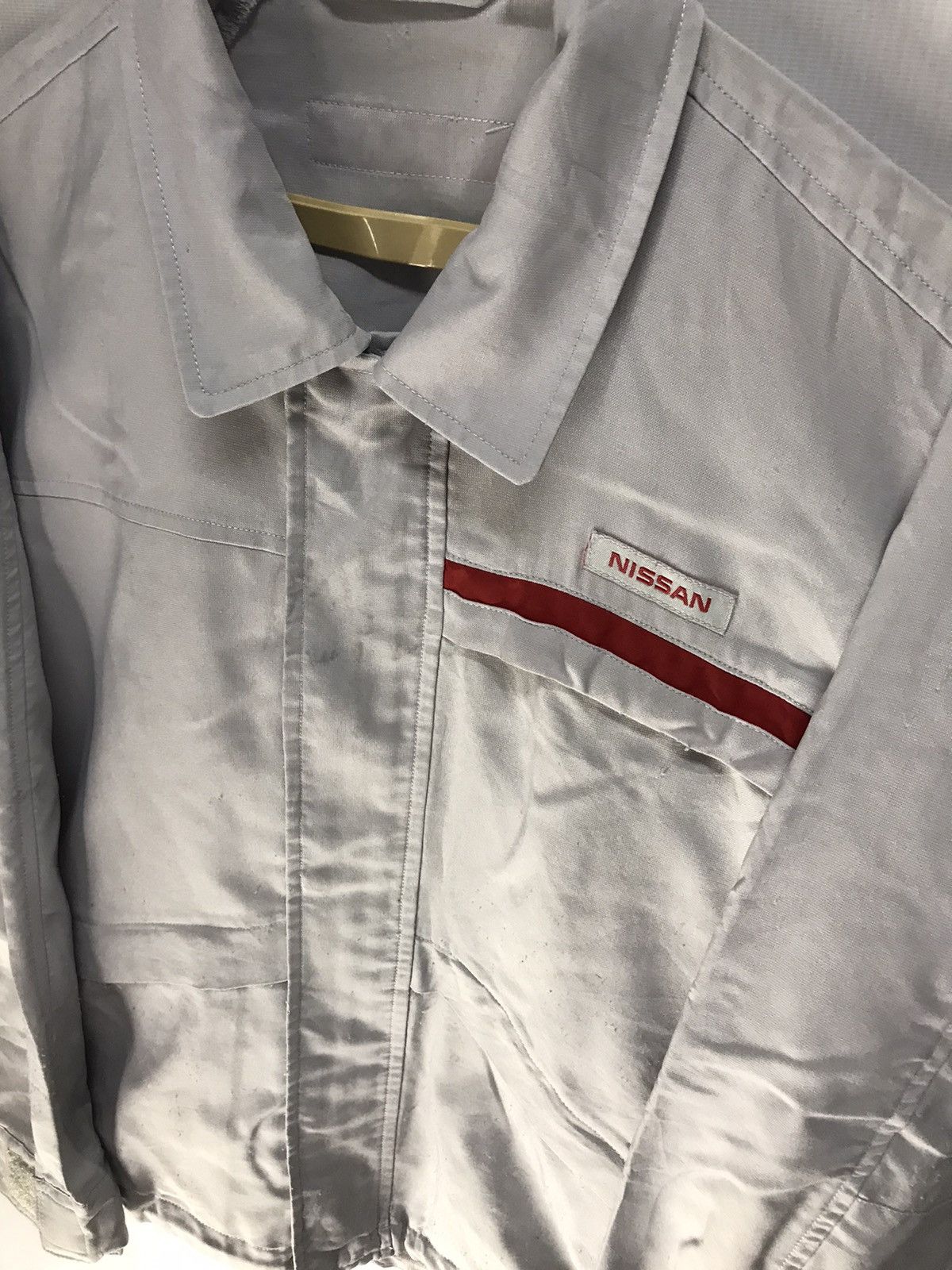Japanese Brand × Sports Specialties Nissan uniform zipper shirt Size US M / EU 48-50 / 2 - 3 Thumbnail
