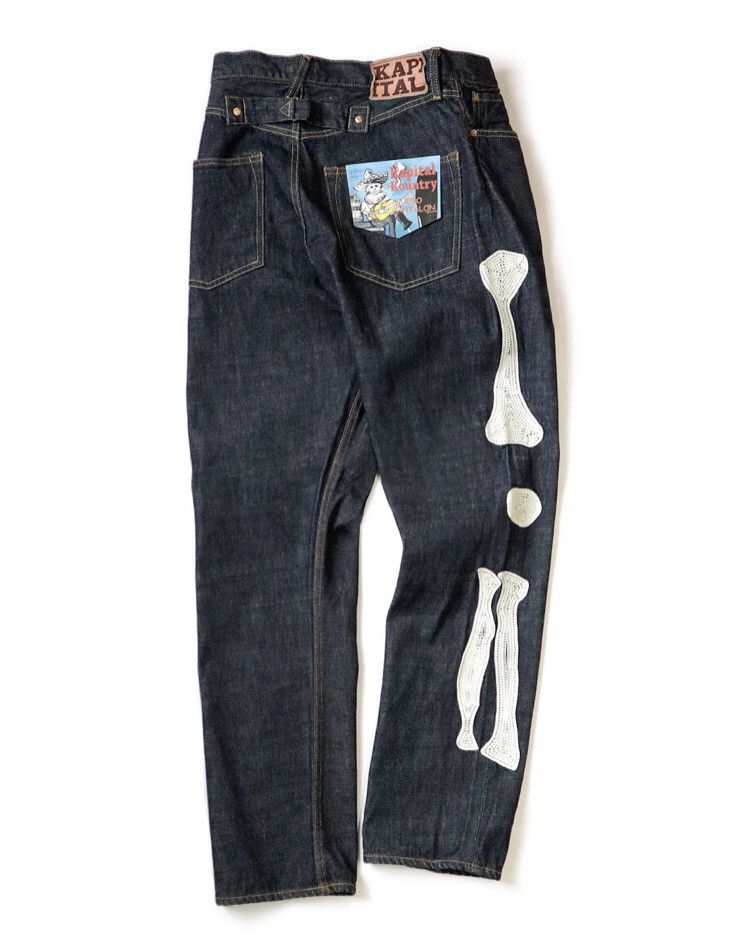 Kapital × Kapital Kountry Kapital 12.5 Oz Denim Mexican Black Tie 5p Okagilly Size US 32 / EU 48 - 1 Thumbnail