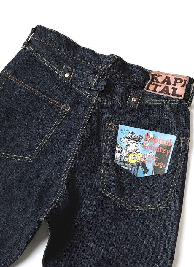 Kapital × Kapital Kountry Kapital 12.5 Oz Denim Mexican Black Tie 5p Okagilly Size US 32 / EU 48 - 6 Thumbnail