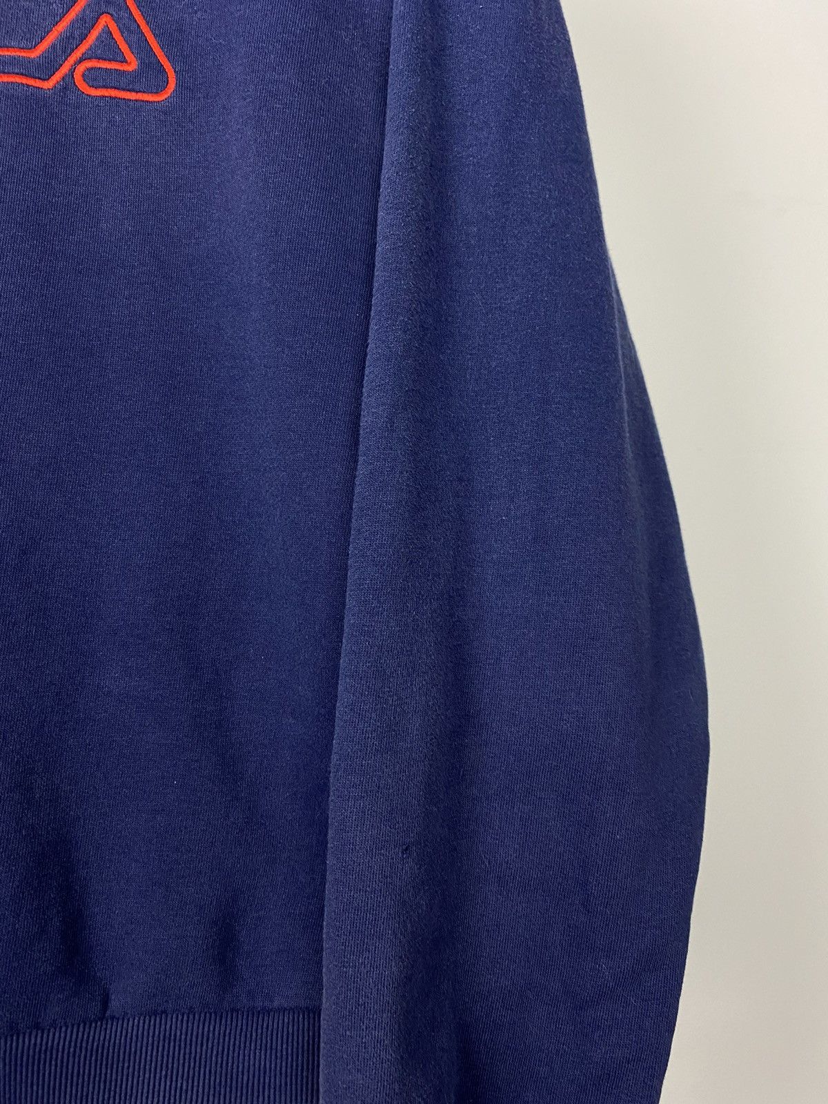 Fila × Vintage Fila vintage spell out sweatshirt navy 90s center logo Size US S / EU 44-46 / 1 - 3 Thumbnail