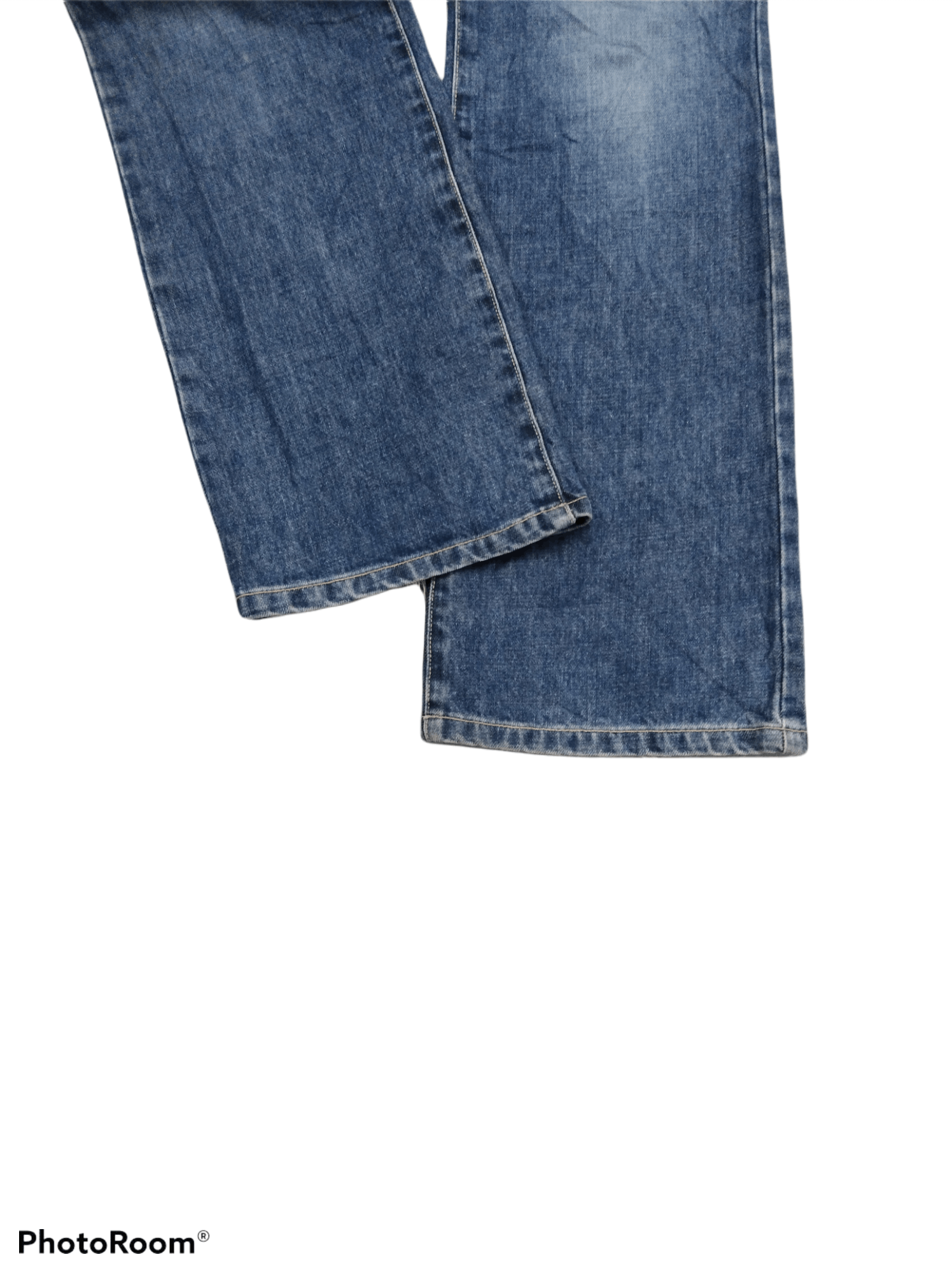 Blue Blue Japan × Japanese Brand DiSTRESSED FLARE BUSH PANTS BLUE BLUE JAPANESE BRAND Size US 29 - 5 Thumbnail