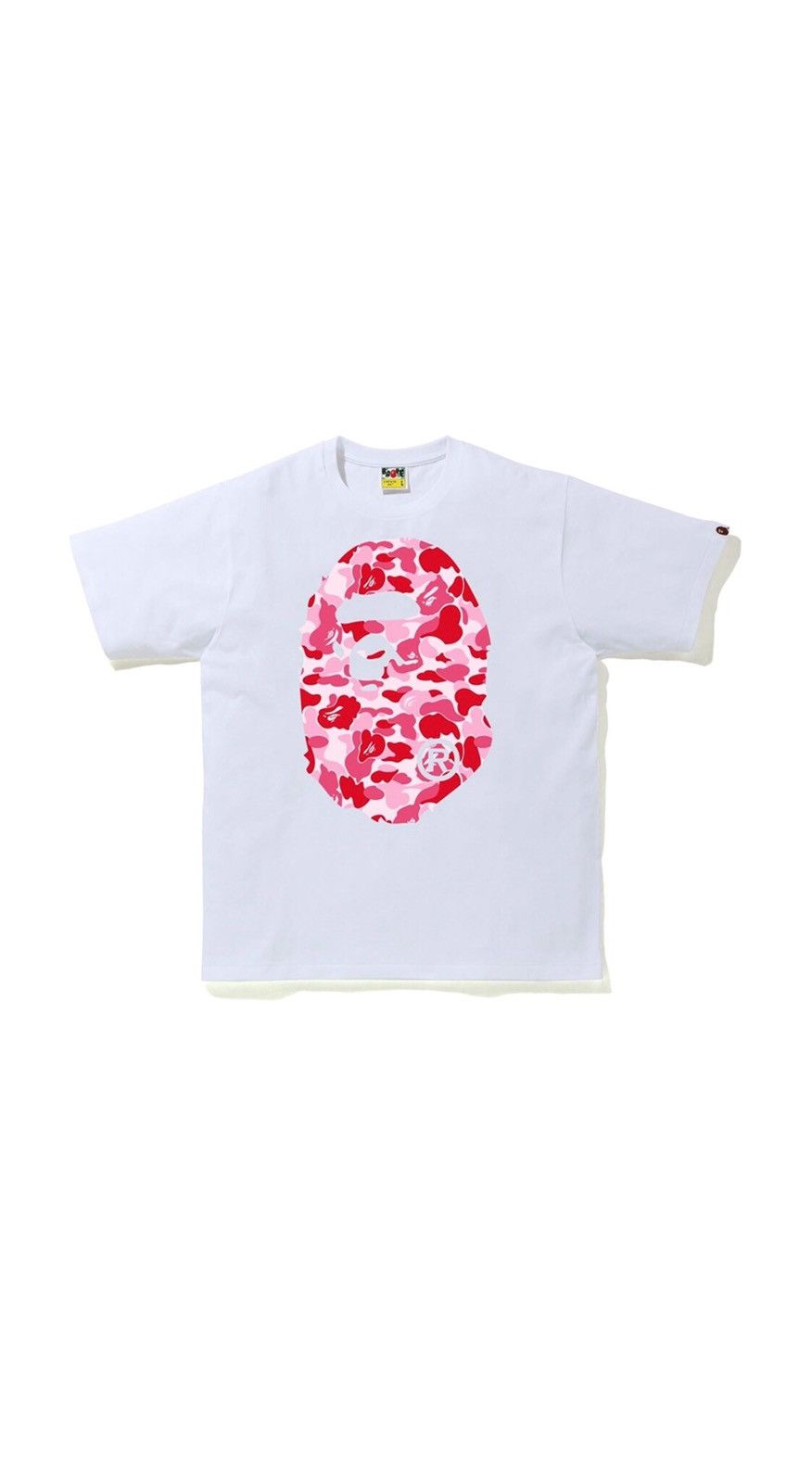 Bape BAPE ABC Camo Big Ape Head Tee White/Pink Size US XL / EU 56 / 4 - 1 Thumbnail