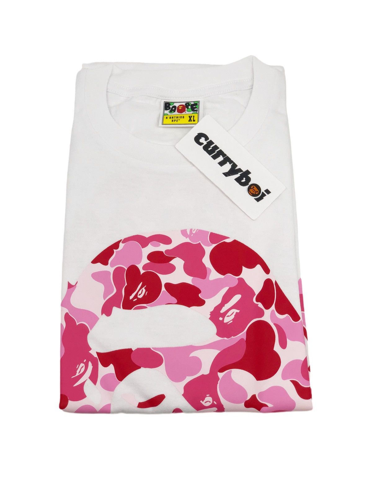 Bape BAPE ABC Camo Big Ape Head Tee White/Pink Size US XL / EU 56 / 4 - 3 Thumbnail