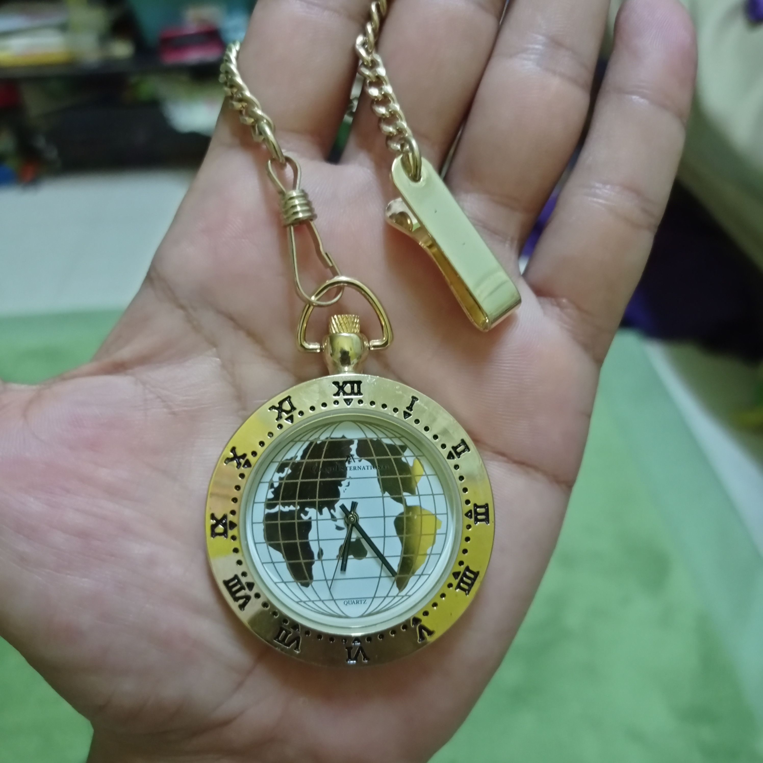 Japanese Brand Retro Pocket Watch "Grand International Quartz" Japan Size ONE SIZE - 1 Thumbnail