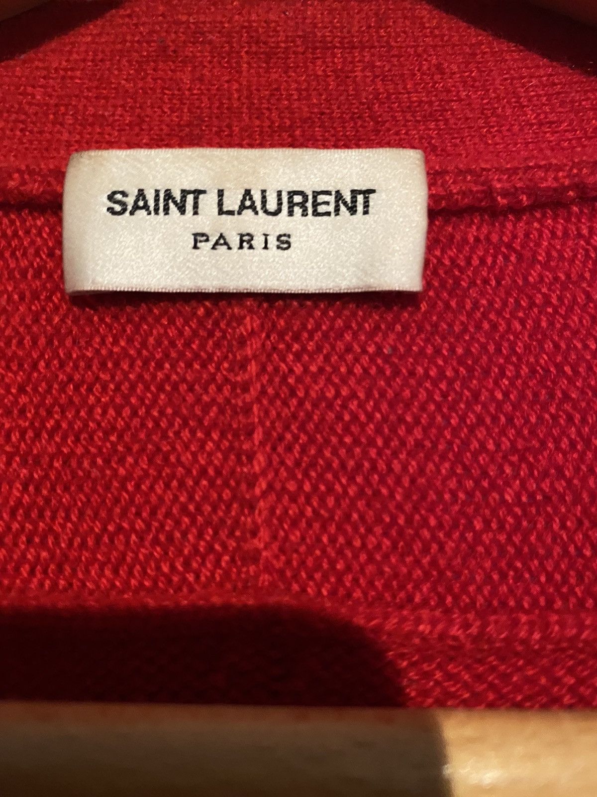 Hedi Slimane × Saint Laurent Paris Striped cashmere cardigan Size US L / EU 52-54 / 3 - 3 Thumbnail