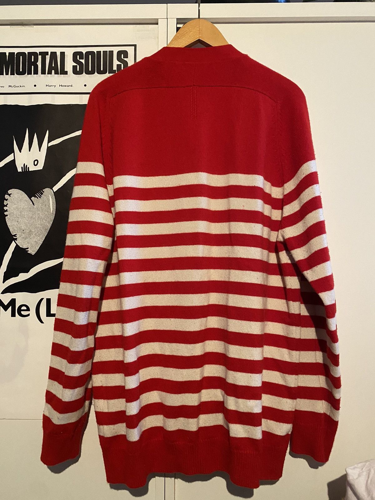 Hedi Slimane × Saint Laurent Paris Striped cashmere cardigan Size US L / EU 52-54 / 3 - 2 Thumbnail