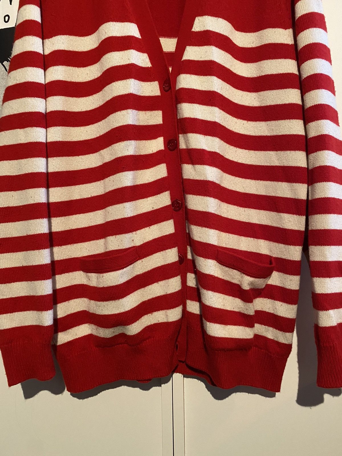 Hedi Slimane × Saint Laurent Paris Striped cashmere cardigan Size US L / EU 52-54 / 3 - 4 Thumbnail