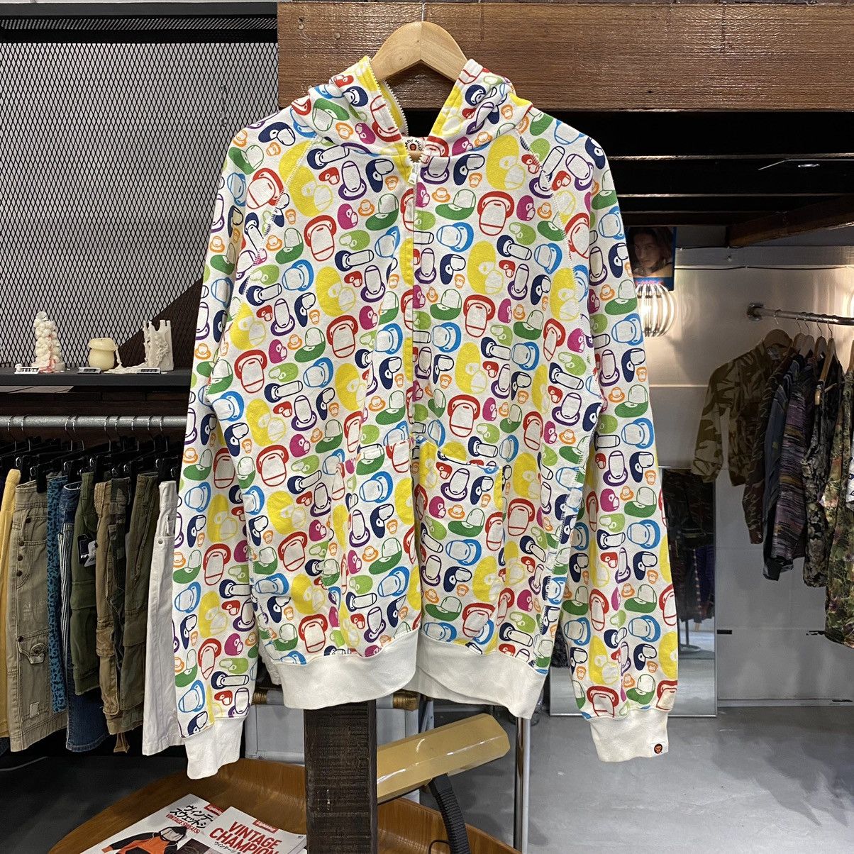 Bape OG Bape Baby Milo Crazy Camo Multicolour Hoodie Size US L / EU 52-54 / 3 - 1 Thumbnail