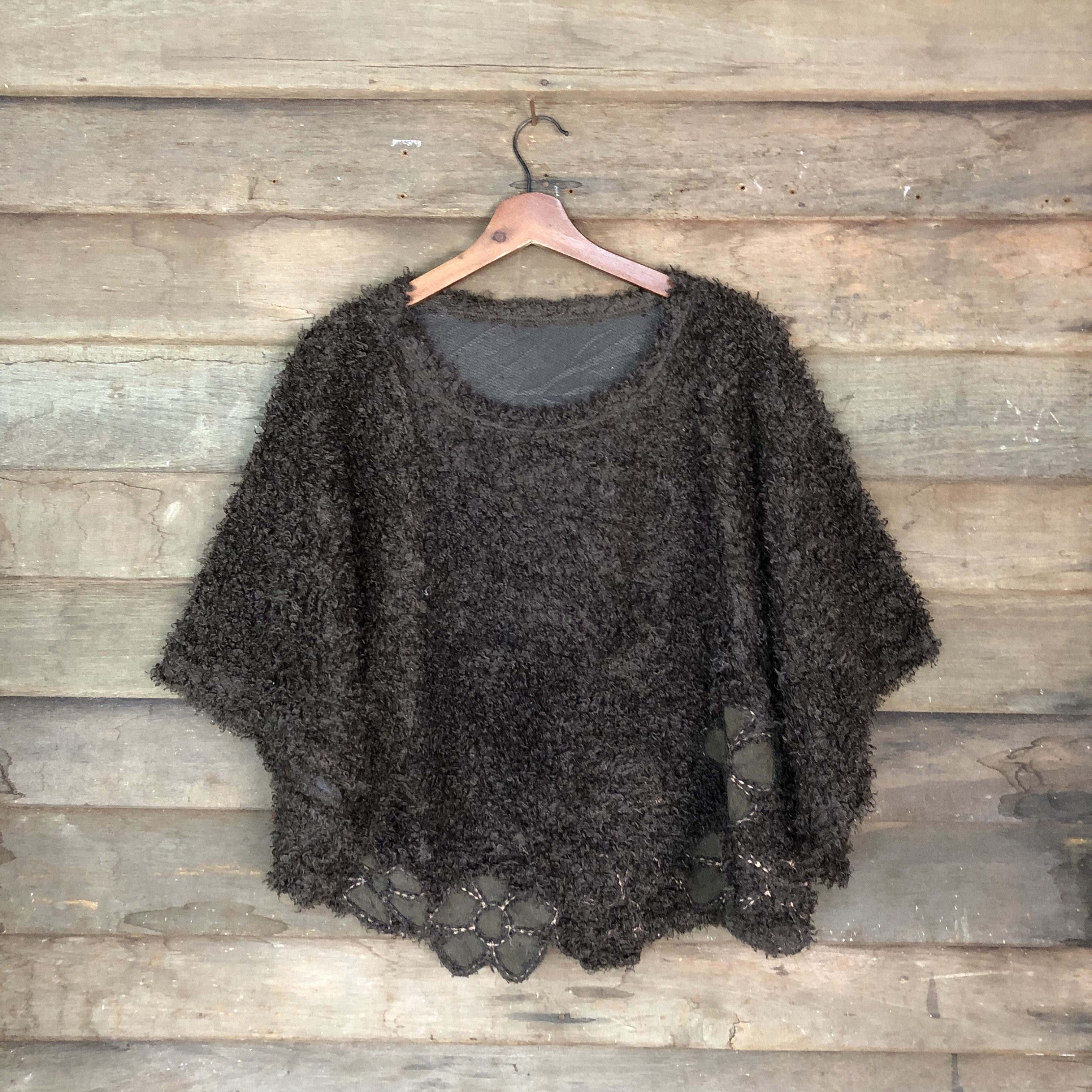 Homespun Knitwear Brillante Baggy Full Size Shag Fur Mohair Knitwear #6719 Size US M / EU 48-50 / 2 - 1 Thumbnail