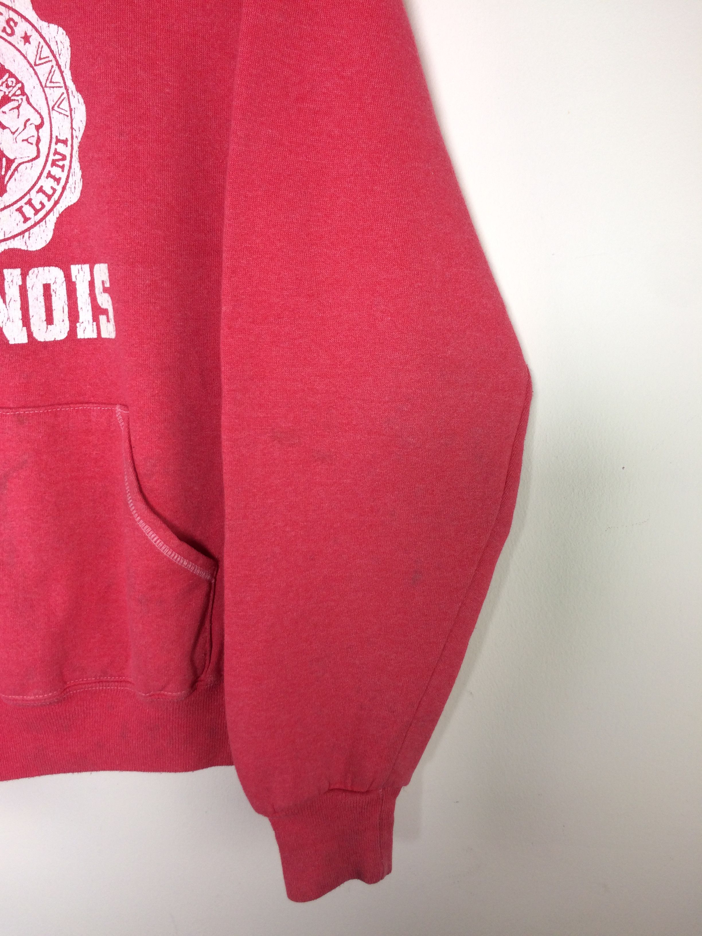 Vintage VTG 80's 90’s University Illinois Hooded Sweater Size US M / EU 48-50 / 2 - 6 Thumbnail