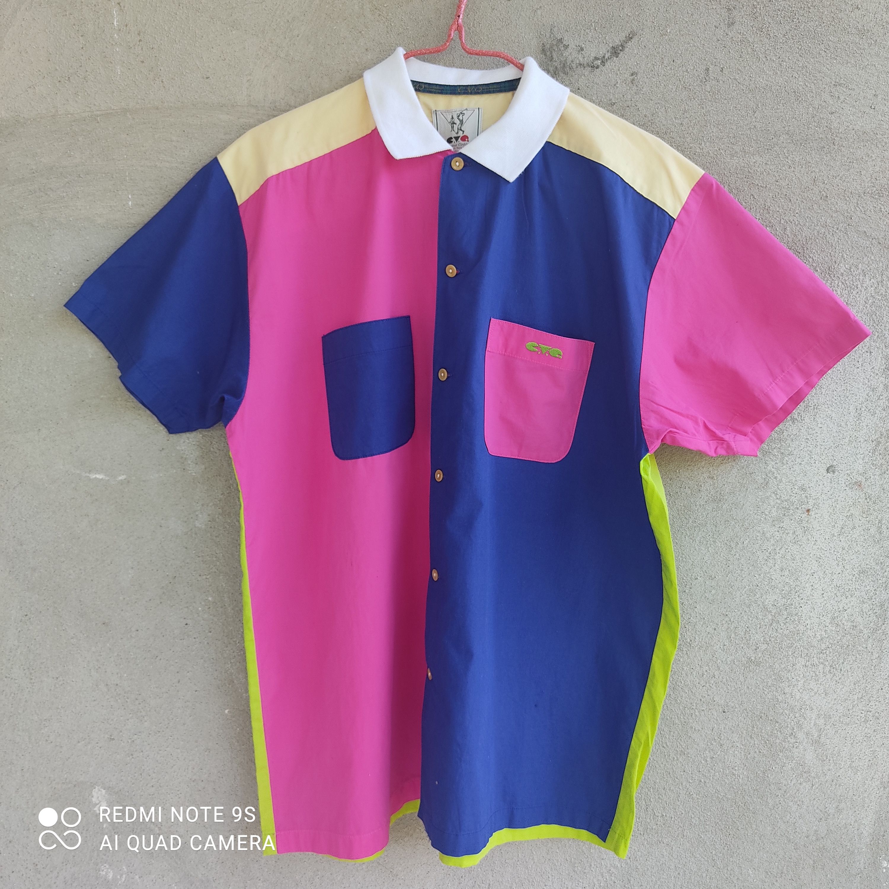Vintage Patchwork Cvq Sportwear Clothing Button Up Size US L / EU 52-54 / 3 - 1 Thumbnail