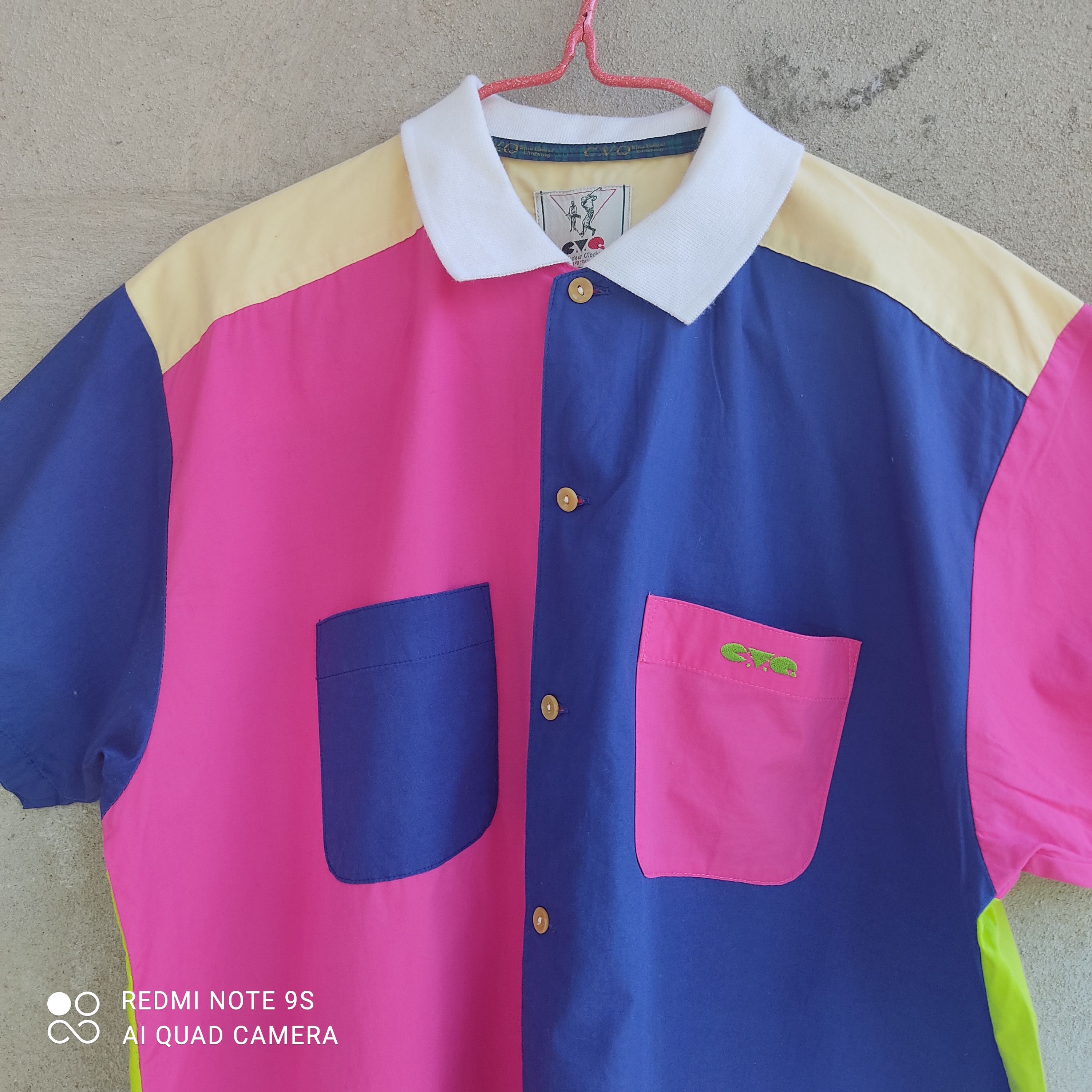 Vintage Patchwork Cvq Sportwear Clothing Button Up Size US L / EU 52-54 / 3 - 3 Thumbnail