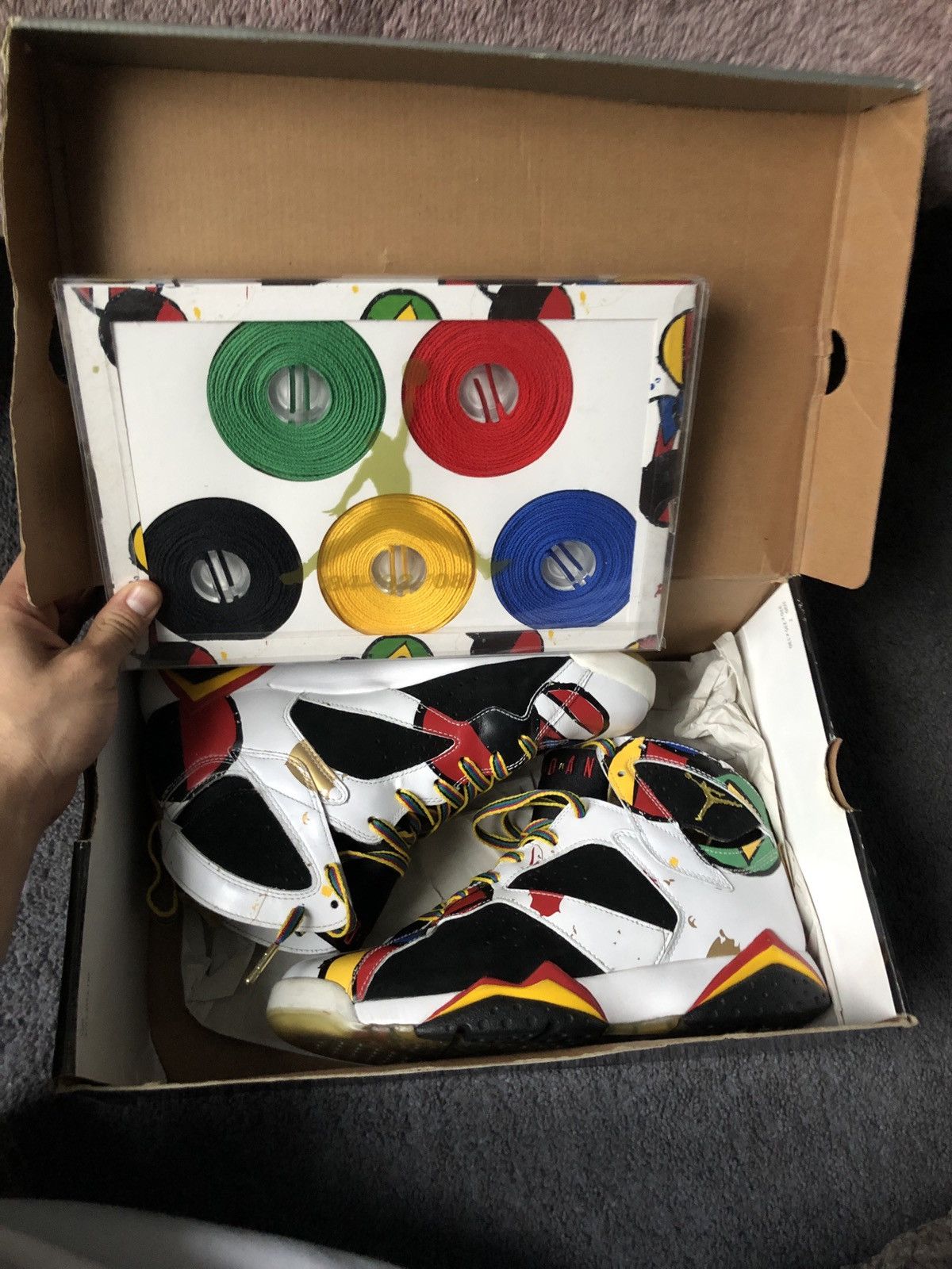 Jordan Brand Air Jordan 7 Retro OC Miro Olympic 2008 Size US 8.5 / EU 41-42 - 19 Thumbnail