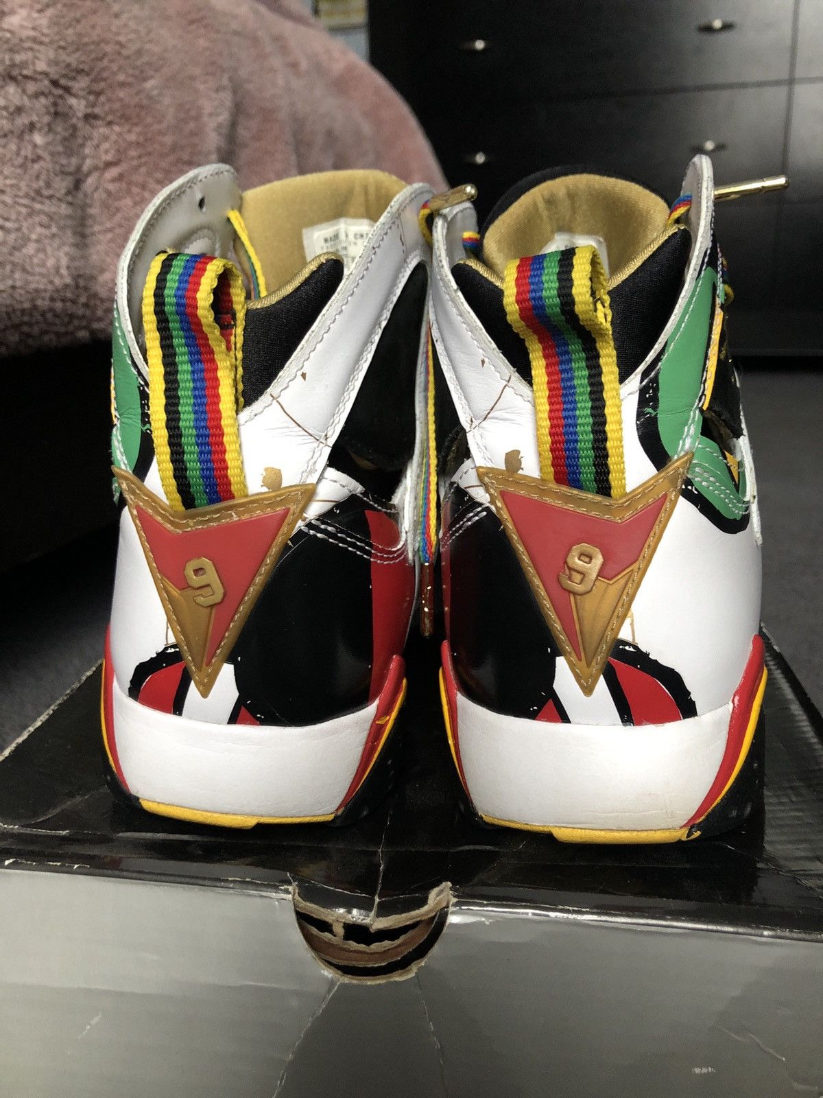 Jordan Brand Air Jordan 7 Retro OC Miro Olympic 2008 Size US 8.5 / EU 41-42 - 7 Thumbnail