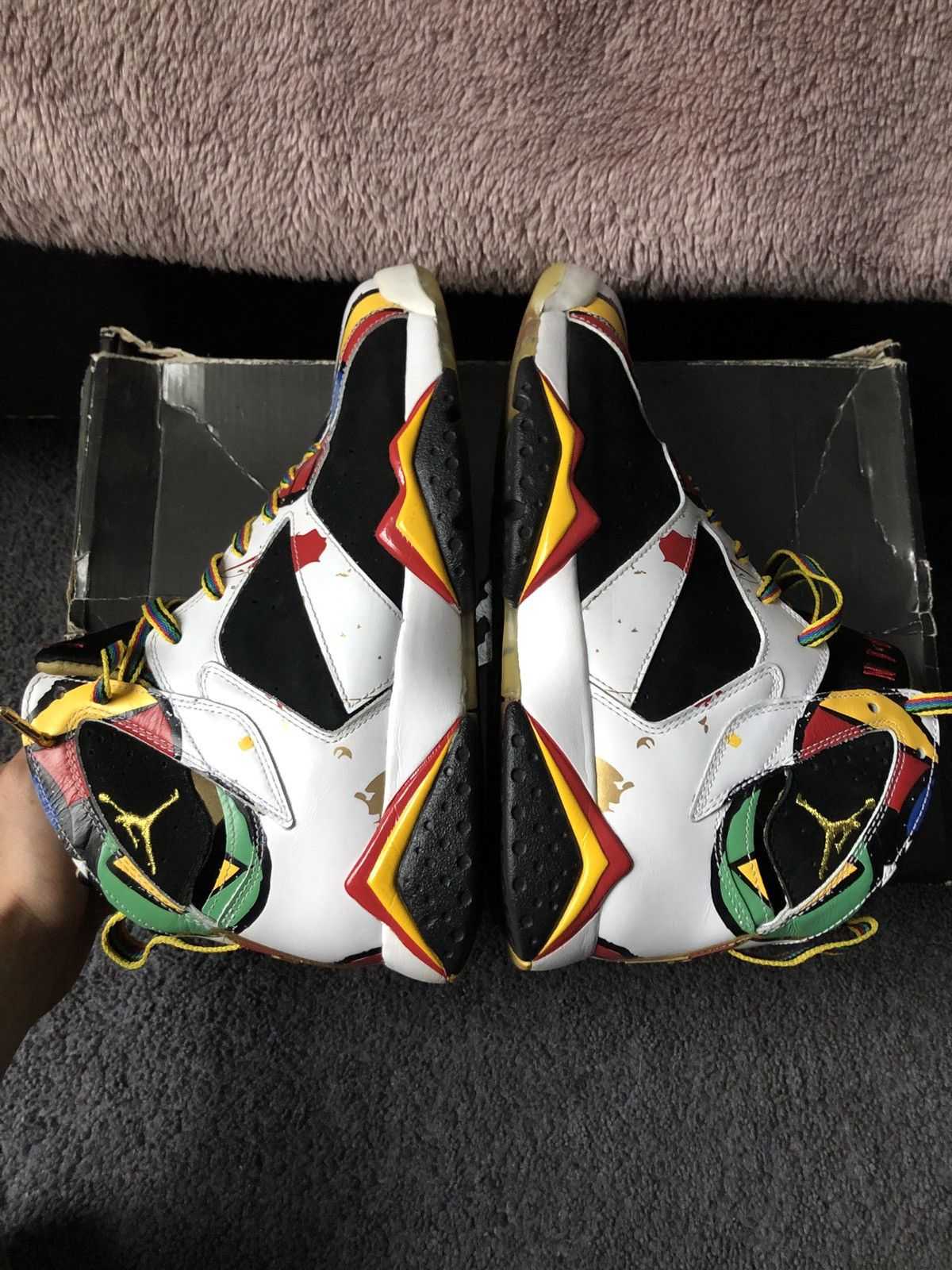 Jordan Brand Air Jordan 7 Retro OC Miro Olympic 2008 Size US 8.5 / EU 41-42 - 13 Thumbnail
