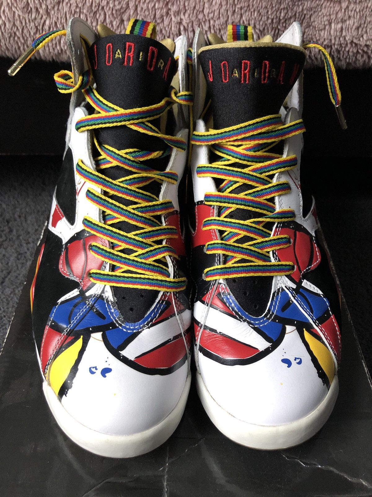 Jordan Brand Air Jordan 7 Retro OC Miro Olympic 2008 Size US 8.5 / EU 41-42 - 4 Thumbnail