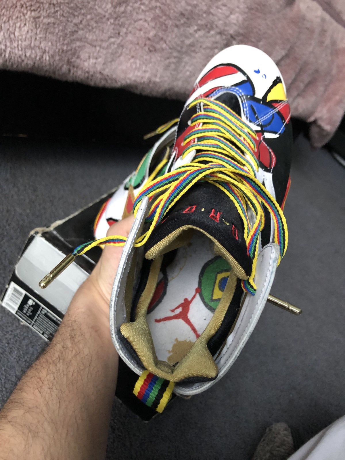 Jordan Brand Air Jordan 7 Retro OC Miro Olympic 2008 Size US 8.5 / EU 41-42 - 6 Thumbnail