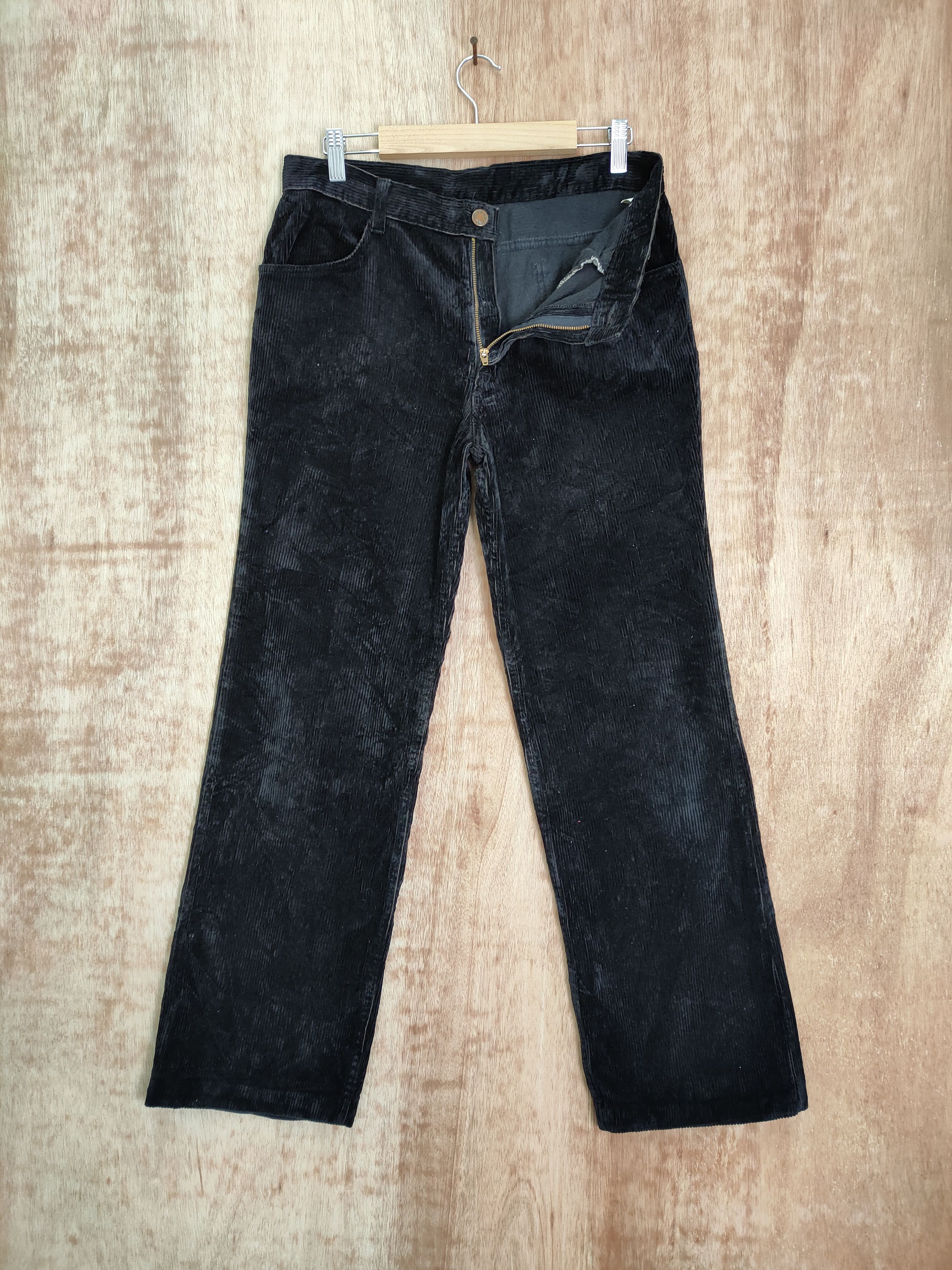 Black × Corduroi Club × Japanese Brand JAPANESE BLACK CORDUROY PANTS ...