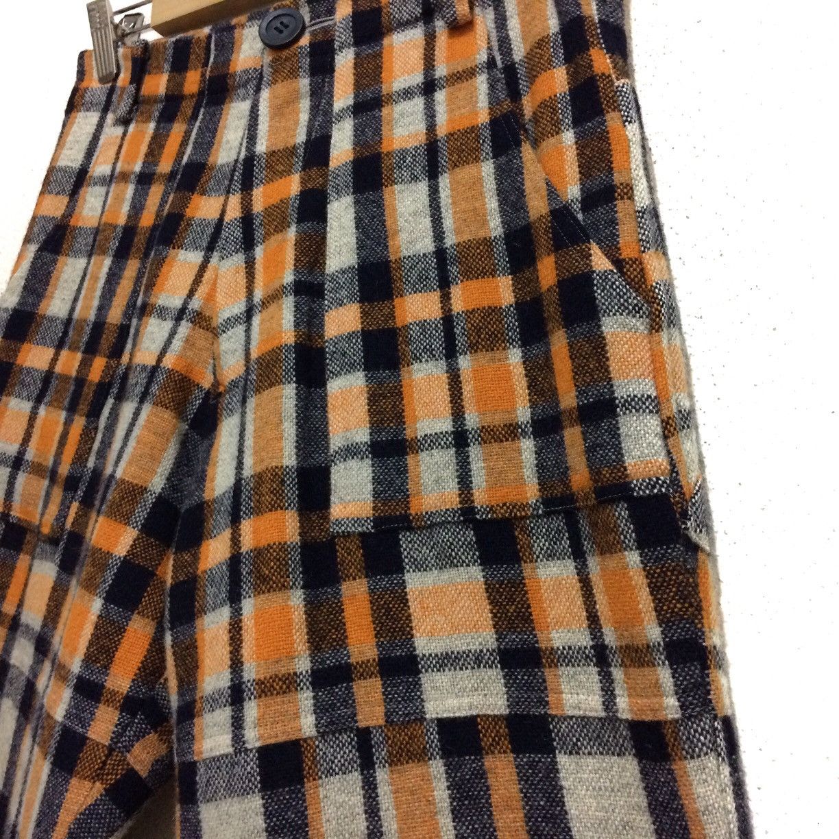 Jun Takahashi Vintage Undercover Checked Wool Wire Plaid Pants Punk Size S Size US 28 / EU 44 - 4 Thumbnail