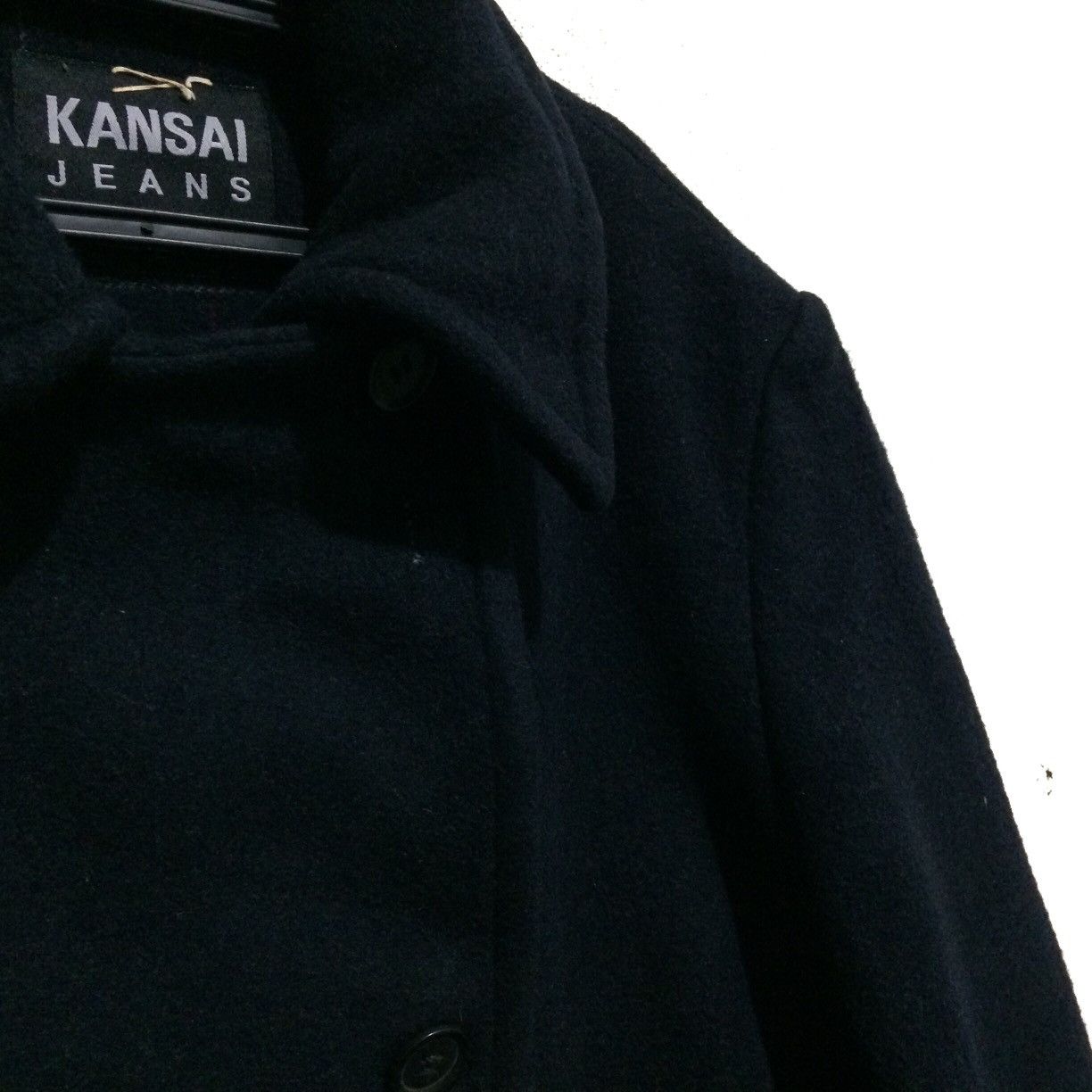 Kansai Yamamoto Vintage KANSAI JEANS duffle Coat Wool Bomber Jacket Size US L / EU 52-54 / 3 - 2 Thumbnail