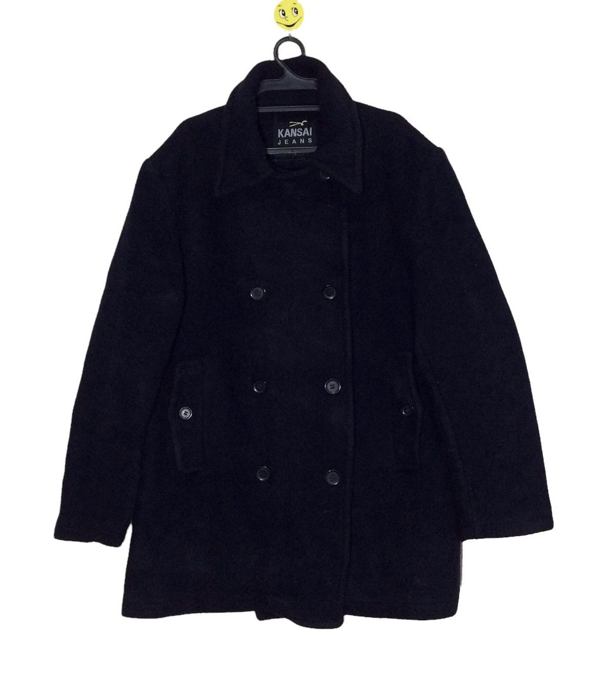 Kansai Yamamoto Vintage KANSAI JEANS duffle Coat Wool Bomber Jacket Size US L / EU 52-54 / 3 - 1 Thumbnail