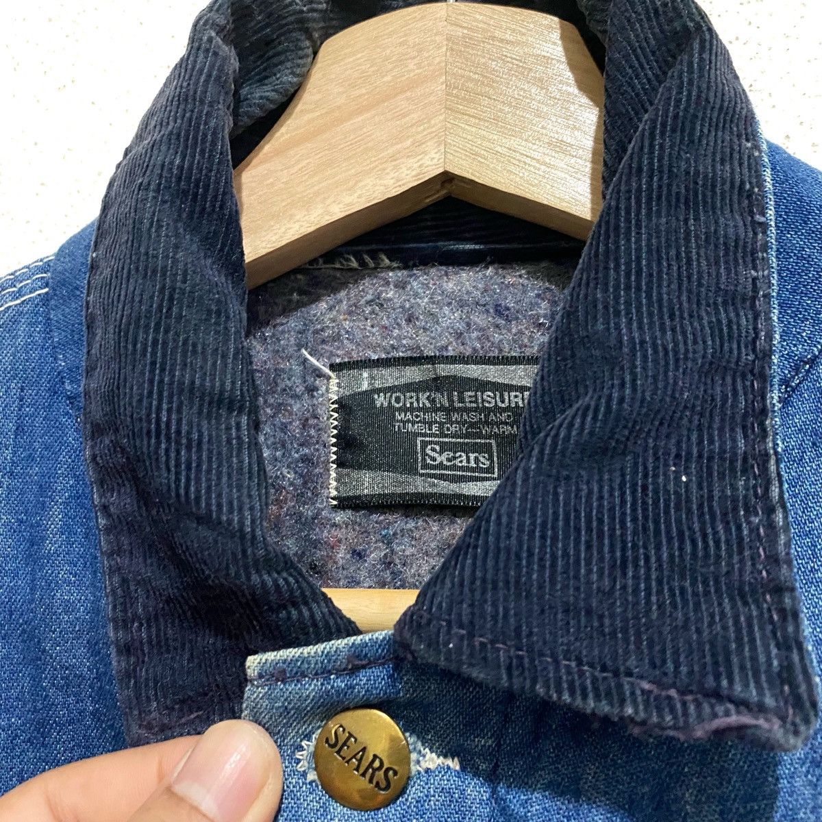 Sears Vintage 60's Sears WORK'N LEISURE Workwear Jacket Wool USA Size US M / EU 48-50 / 2 - 2 Thumbnail