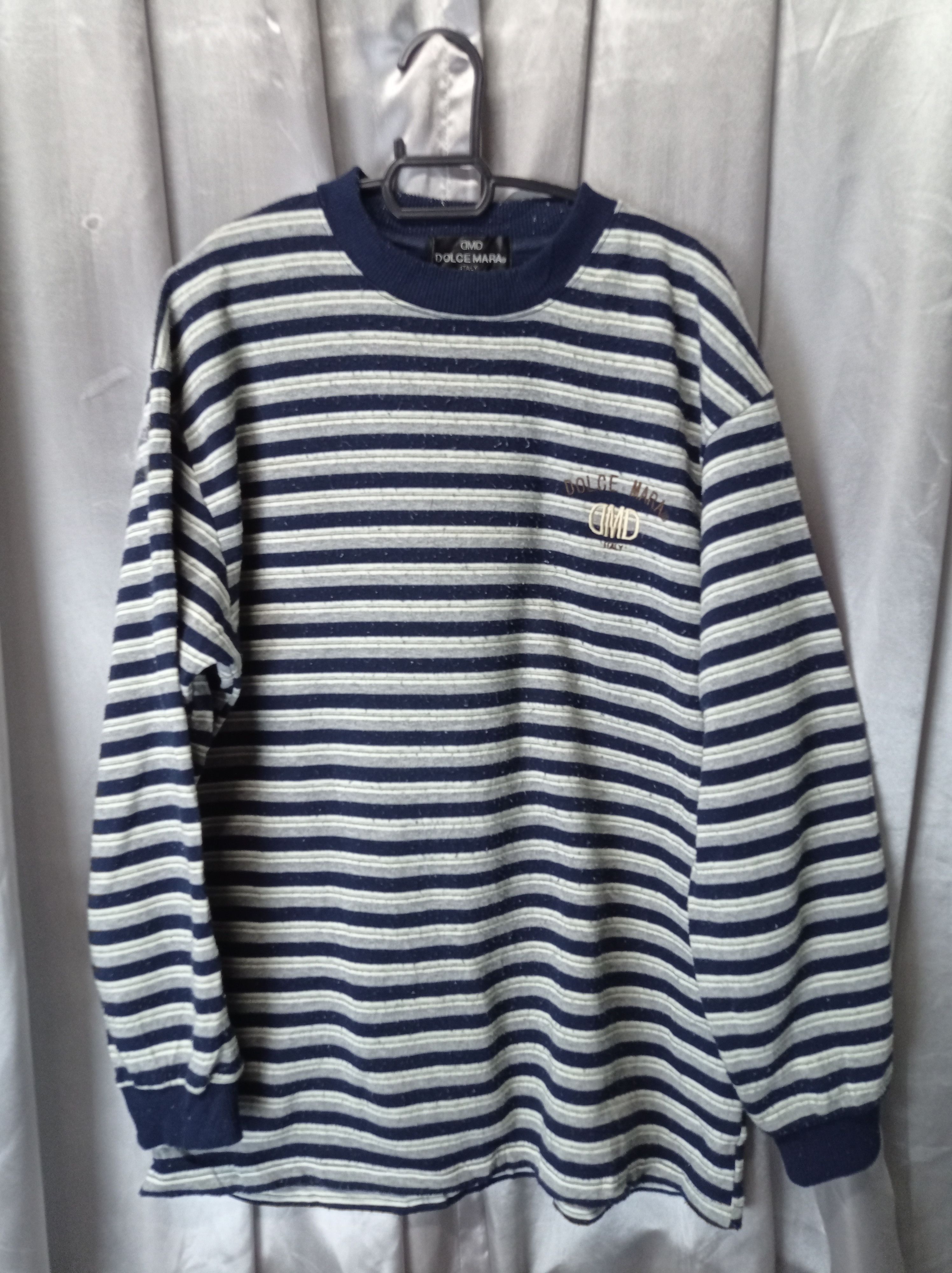 Designer × Japanese Brand Retro Sweatshirt by Dolce Mara Italy ❌ vintage Size US L / EU 52-54 / 3 - 1 Thumbnail