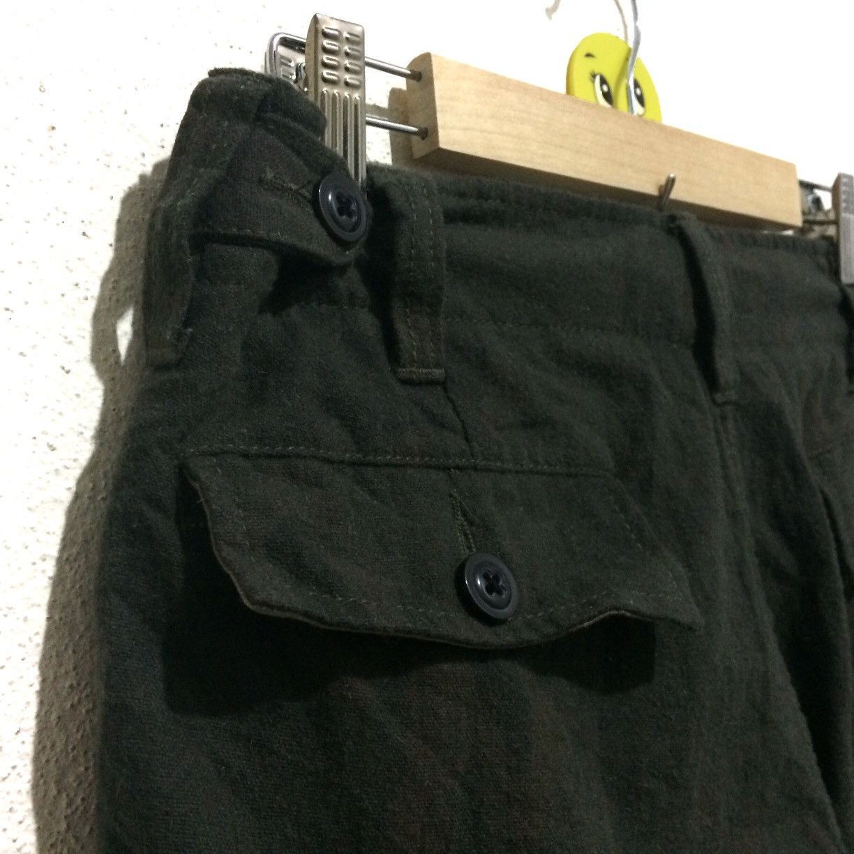 Japanese Brand × Numbers Vintage Cargo Pants Wool Camo Back Number Size M Size US 31 - 6 Thumbnail