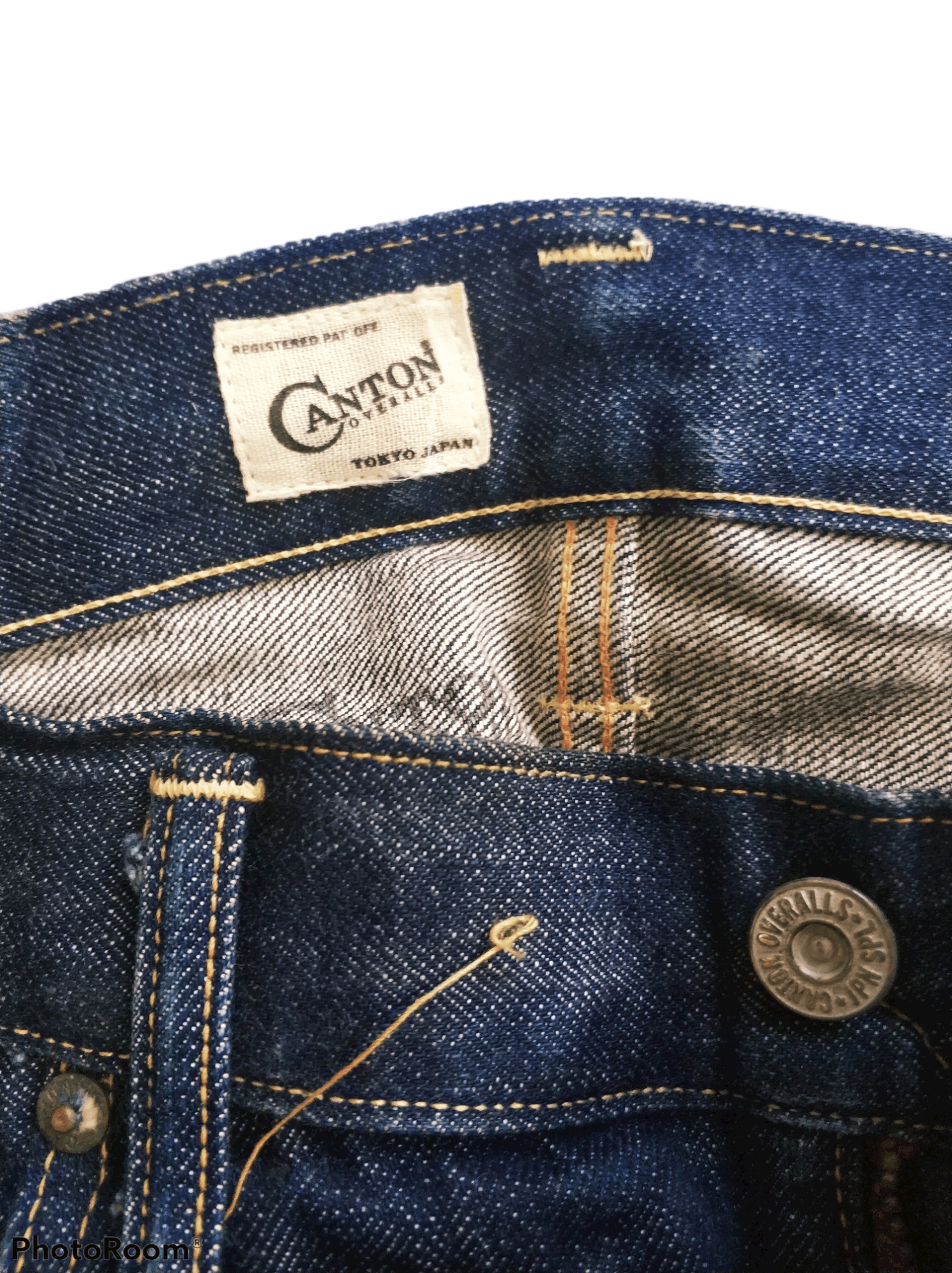 If Six Was Nine 🔥Rare Vintage Canton Distressed Redline Denim Size US 34 / EU 50 - 18 Thumbnail