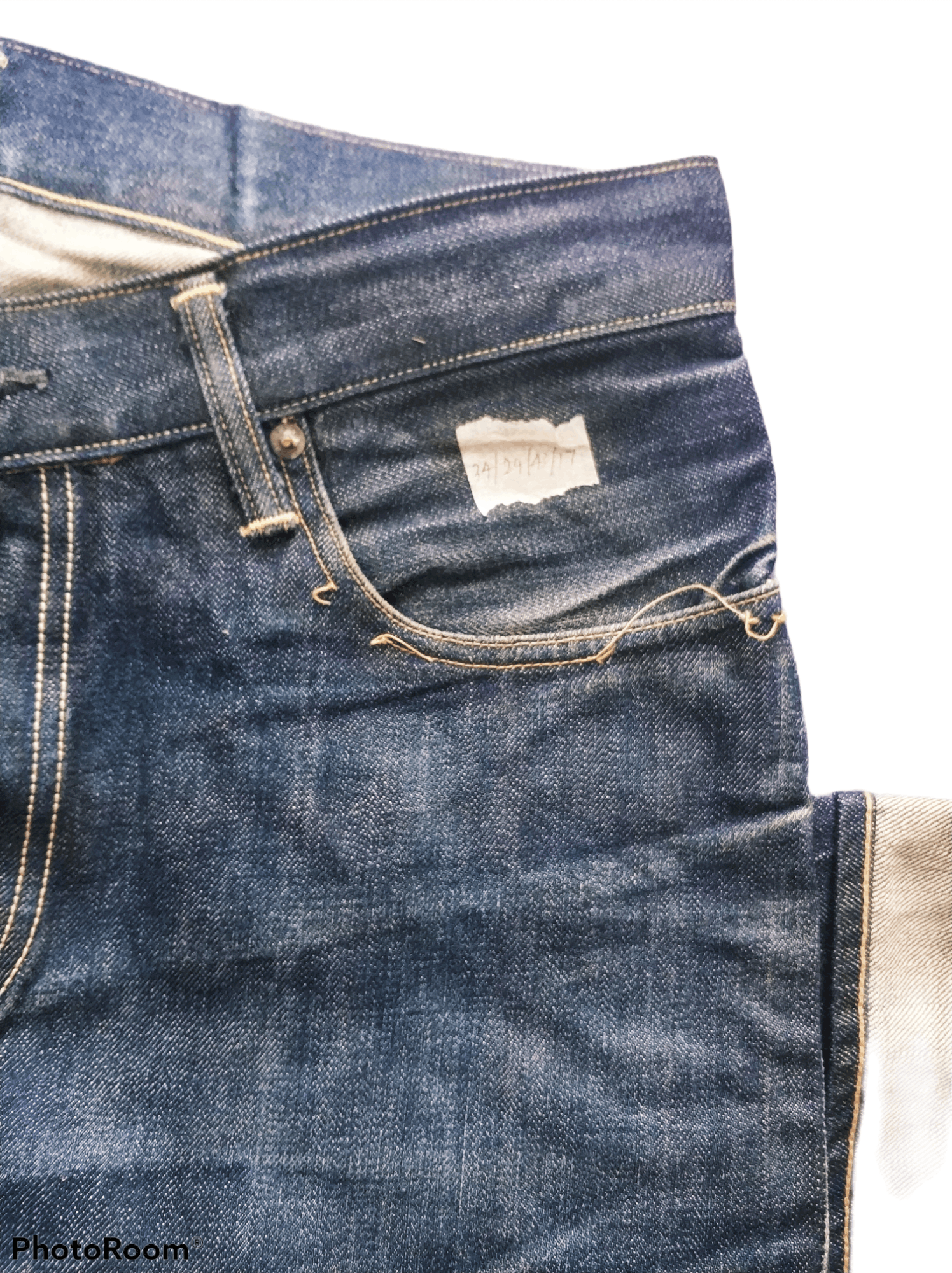 If Six Was Nine 🔥Rare Vintage Canton Distressed Redline Denim Size US 34 / EU 50 - 16 Thumbnail