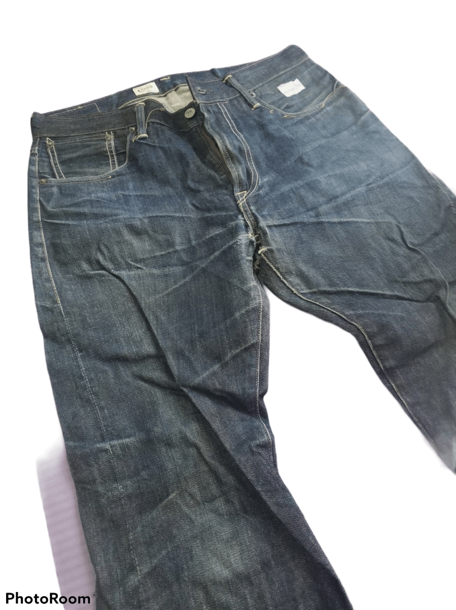 If Six Was Nine 🔥Rare Vintage Canton Distressed Redline Denim Size US 34 / EU 50 - 3 Thumbnail