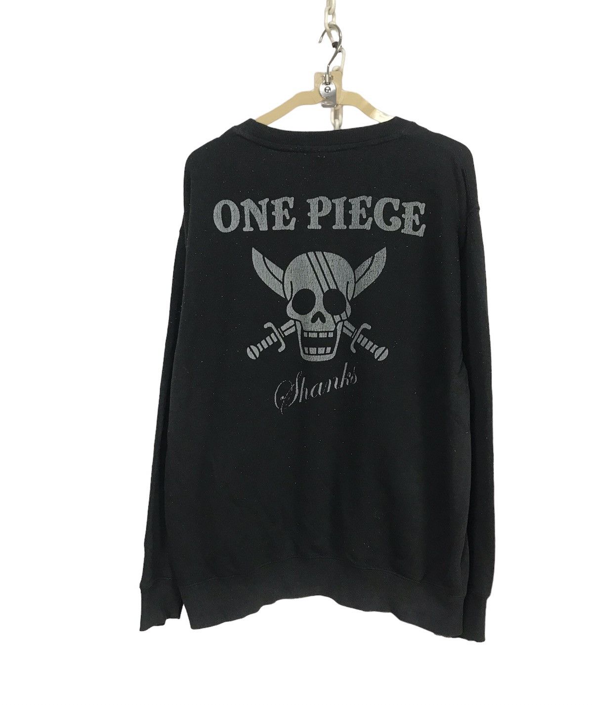Anime × One Piece × Vintage Red-haired pirates “SHANKS” printed one piece sweatshirt Size US XL / EU 56 / 4 - 2 Thumbnail