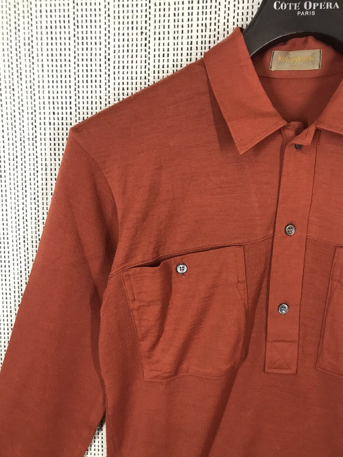 Yves Saint Laurent ‼️VINTAGE YVES SAINT LAURENT SHIRT BUTTON UPS DOUBLE POCKET‼️ Size US M / EU 48-50 / 2 - 4 Thumbnail