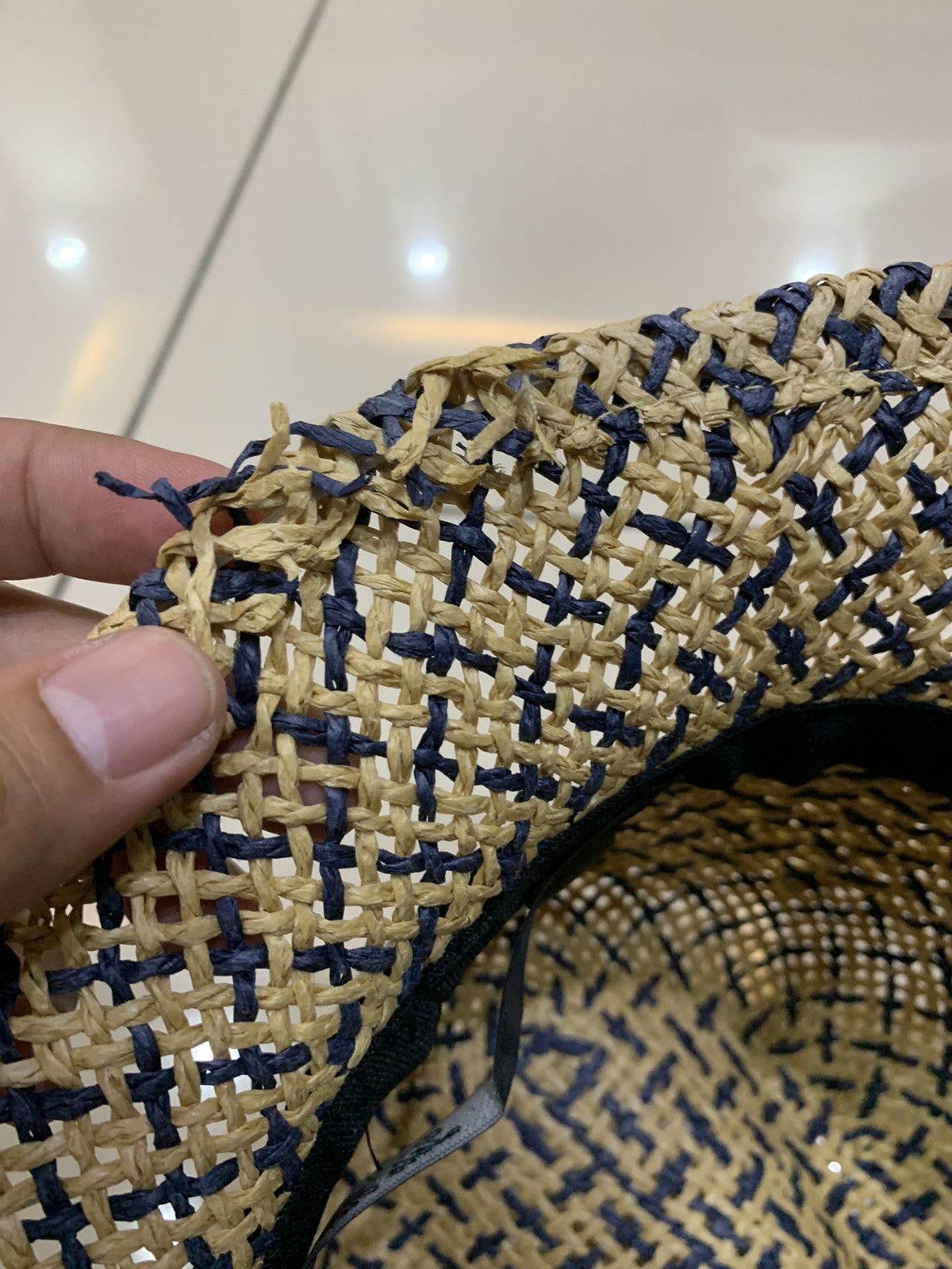 Tete Homme TETE HOMME STRAW BUCKET HAT Size ONE SIZE - 7 Thumbnail