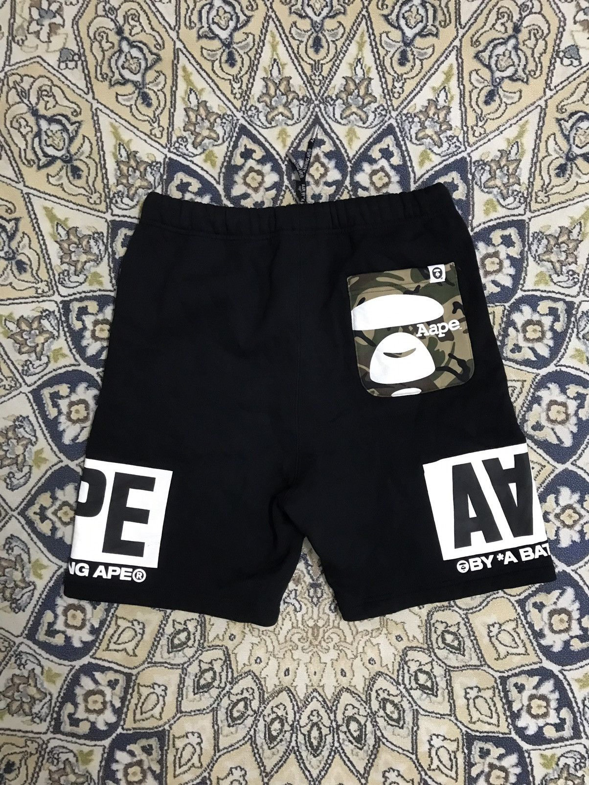 Aape Aape by A Bathing Ape Camo Sweat Shorts Size US 30 / EU 46 - 1 Thumbnail