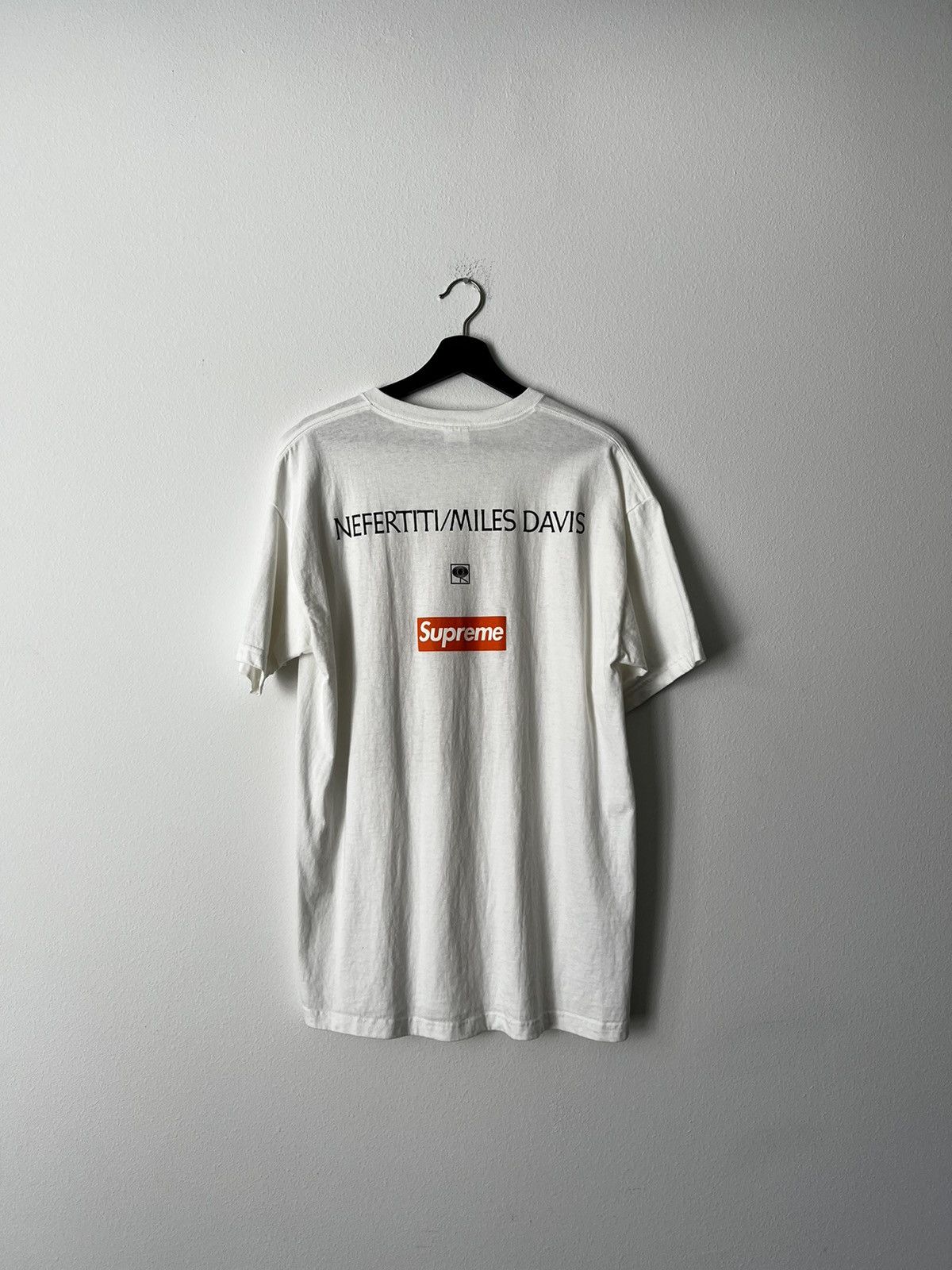 Image of Supreme Miles Davis - Box Logo Tee in White, Men's (Size XL)