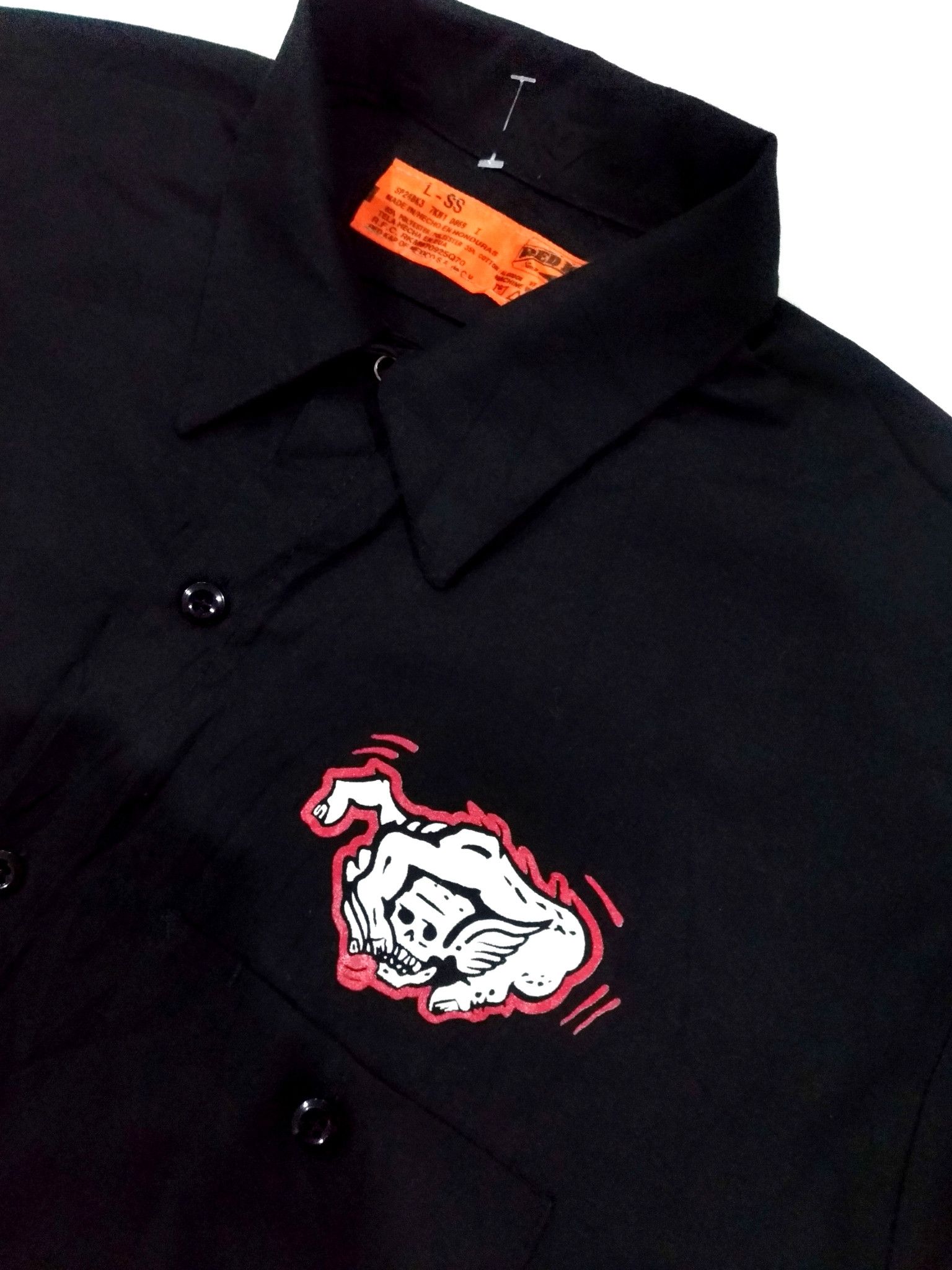 Other RARE! RED KAP HOTROD SKULLS ROCKABILLY WORKWEAR Size US XL / EU 56 / 4 - 7 Thumbnail