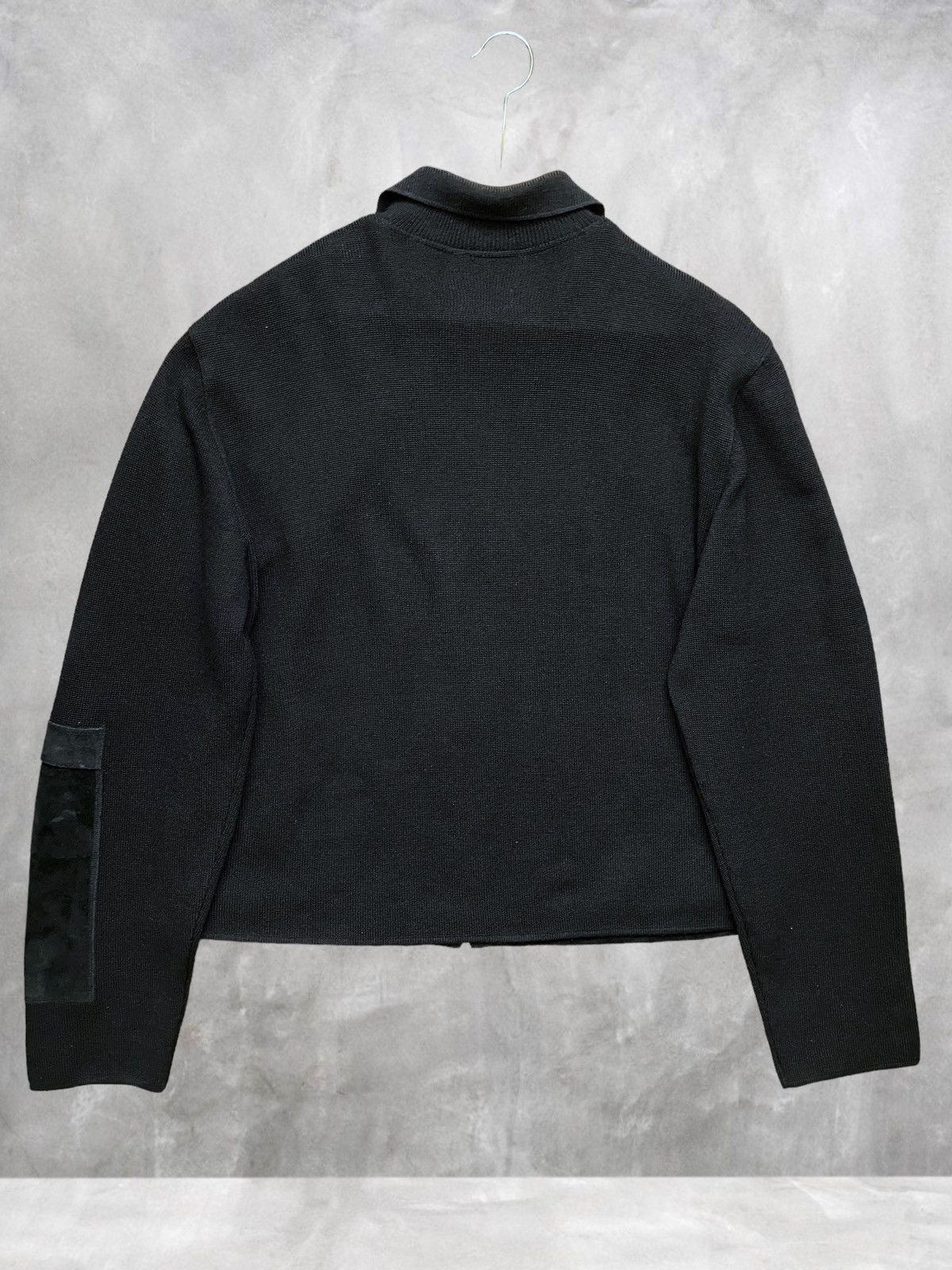 Vintage {JAPANESE}Vintage Suede Knit Zip Up Jacket Cashmere Sweater Size US M / EU 48-50 / 2 - 12 Thumbnail