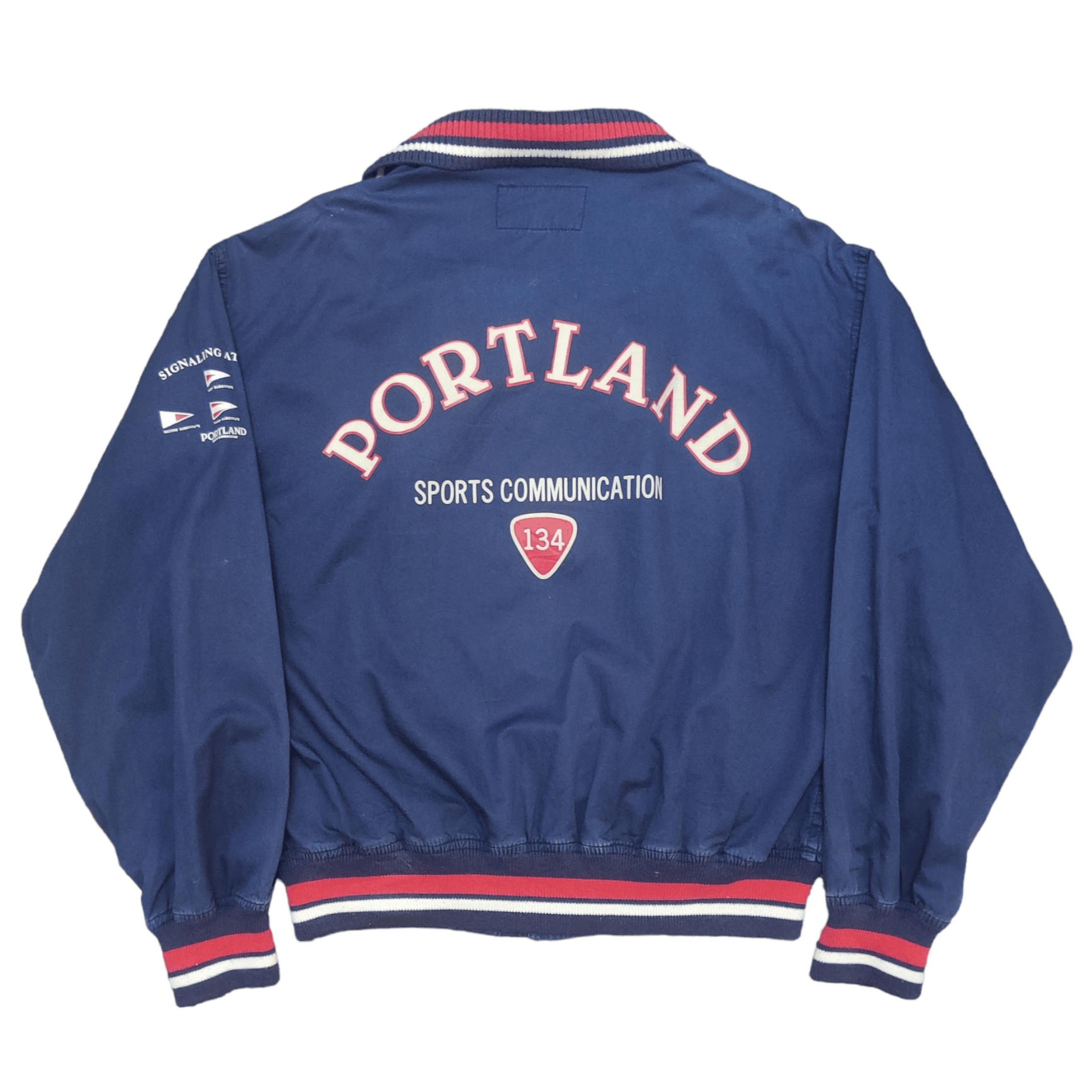 Japanese Brand Vintage Portland Motomachi Sport Bomber Jacket Size US S / EU 44-46 / 1 - 1 Thumbnail