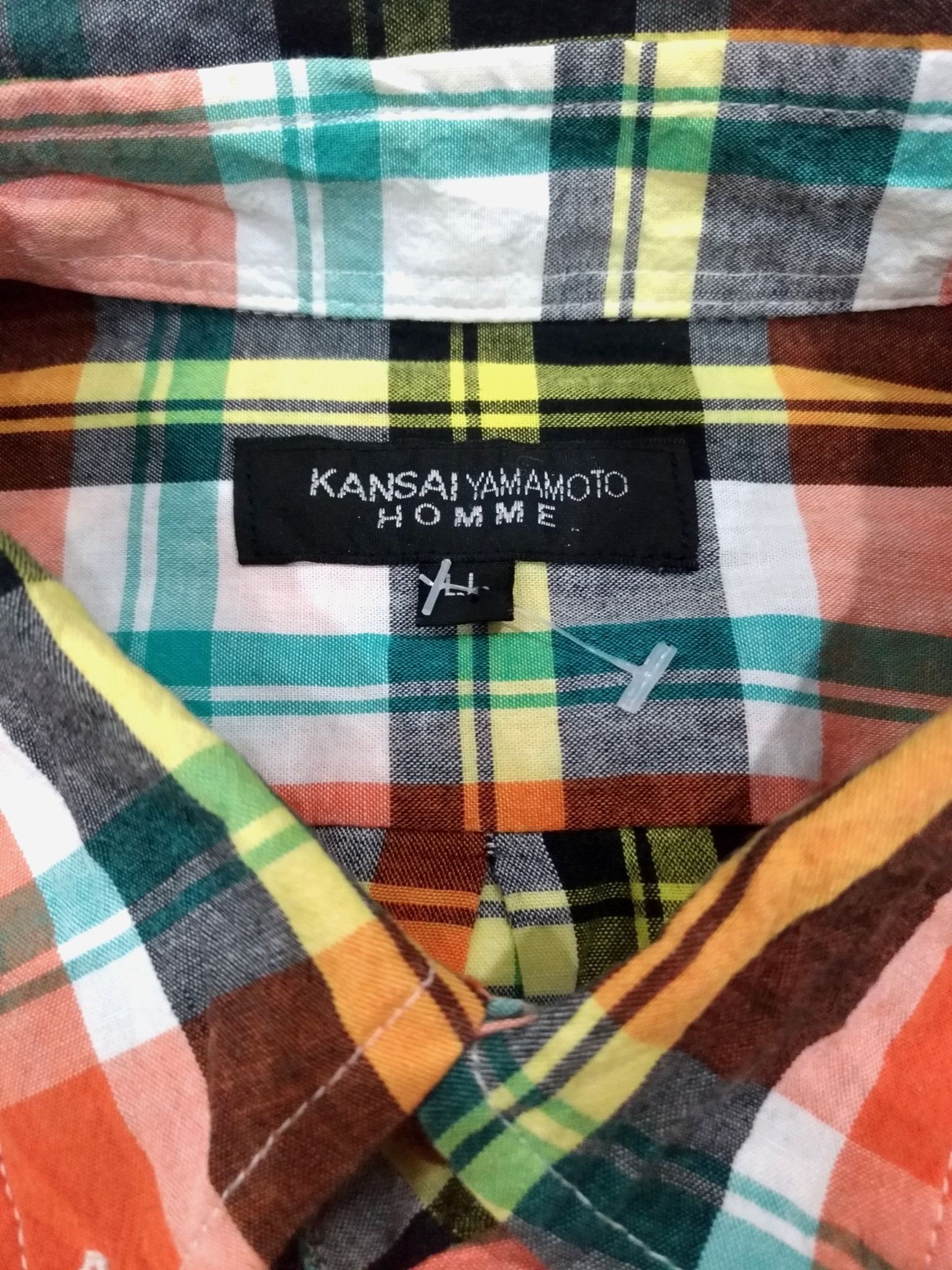 Japanese Brand × Kansai Yamamoto RARE! KANSAI YAMAMOTO HOMME CHECKERED SHIRT Size US M / EU 48-50 / 2 - 5 Thumbnail