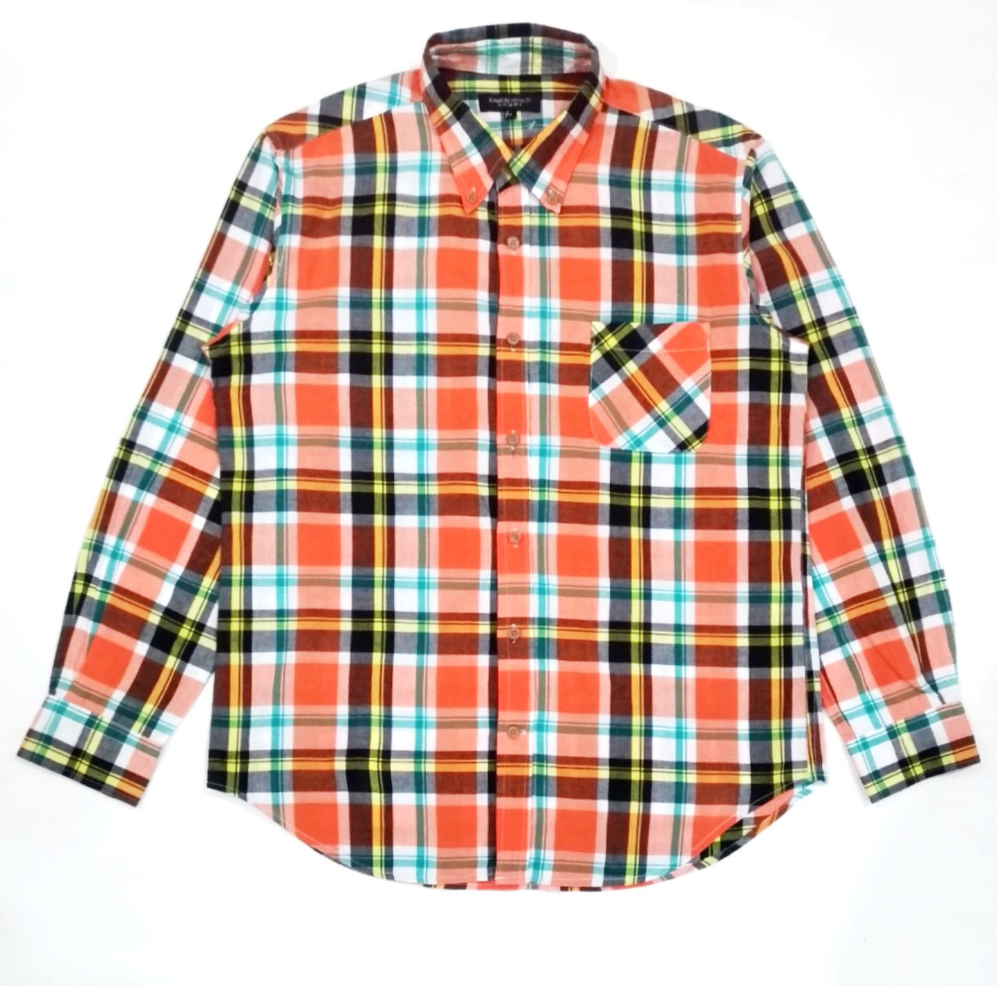 Japanese Brand × Kansai Yamamoto RARE! KANSAI YAMAMOTO HOMME CHECKERED SHIRT Size US M / EU 48-50 / 2 - 1 Thumbnail
